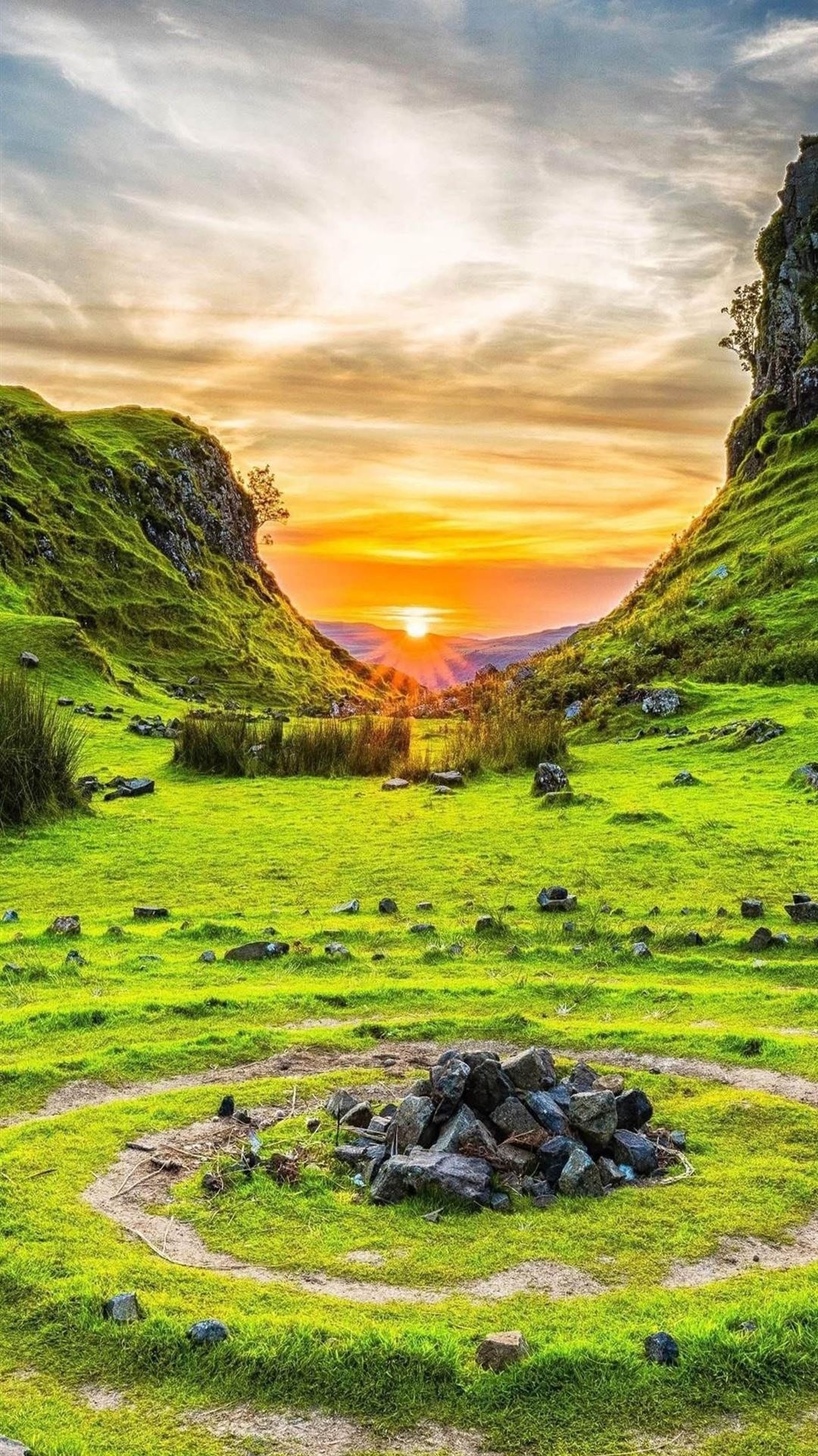 Fairy Glen, Skye, Scotland, Ultra HD, 1080x1920 Full HD Phone