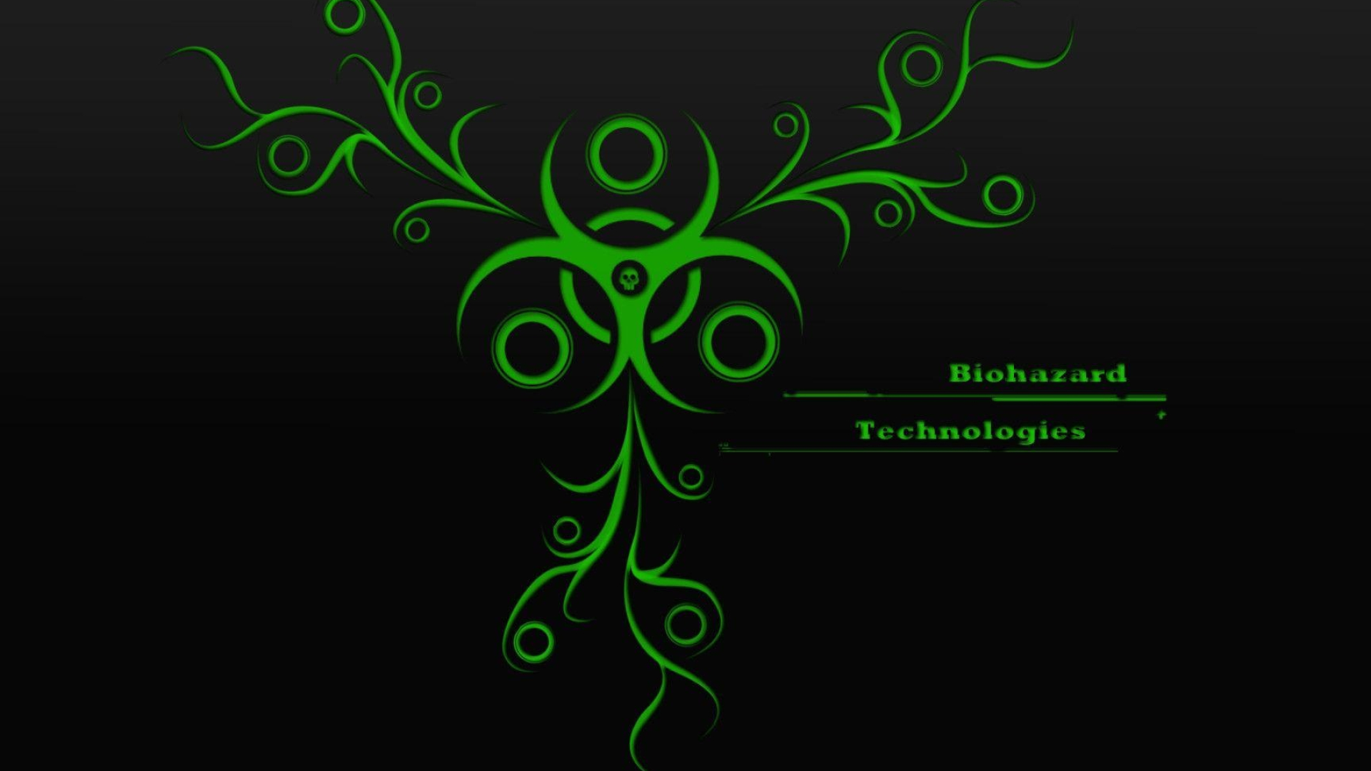 Biohazard symbol, Toxic warning, Dangerous substance, Hazmat suit, 1920x1080 Full HD Desktop