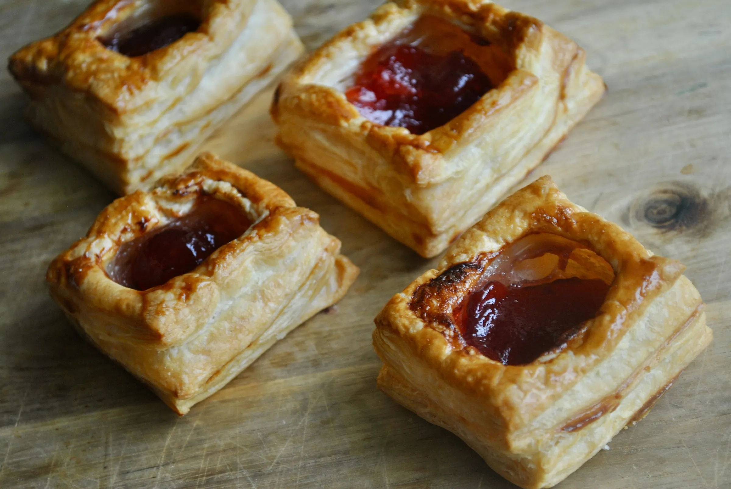 Puff pastry jam bites, Quick and easy recipe, Sweet and tangy flavors, Delightful appetizer, 2400x1610 HD Desktop