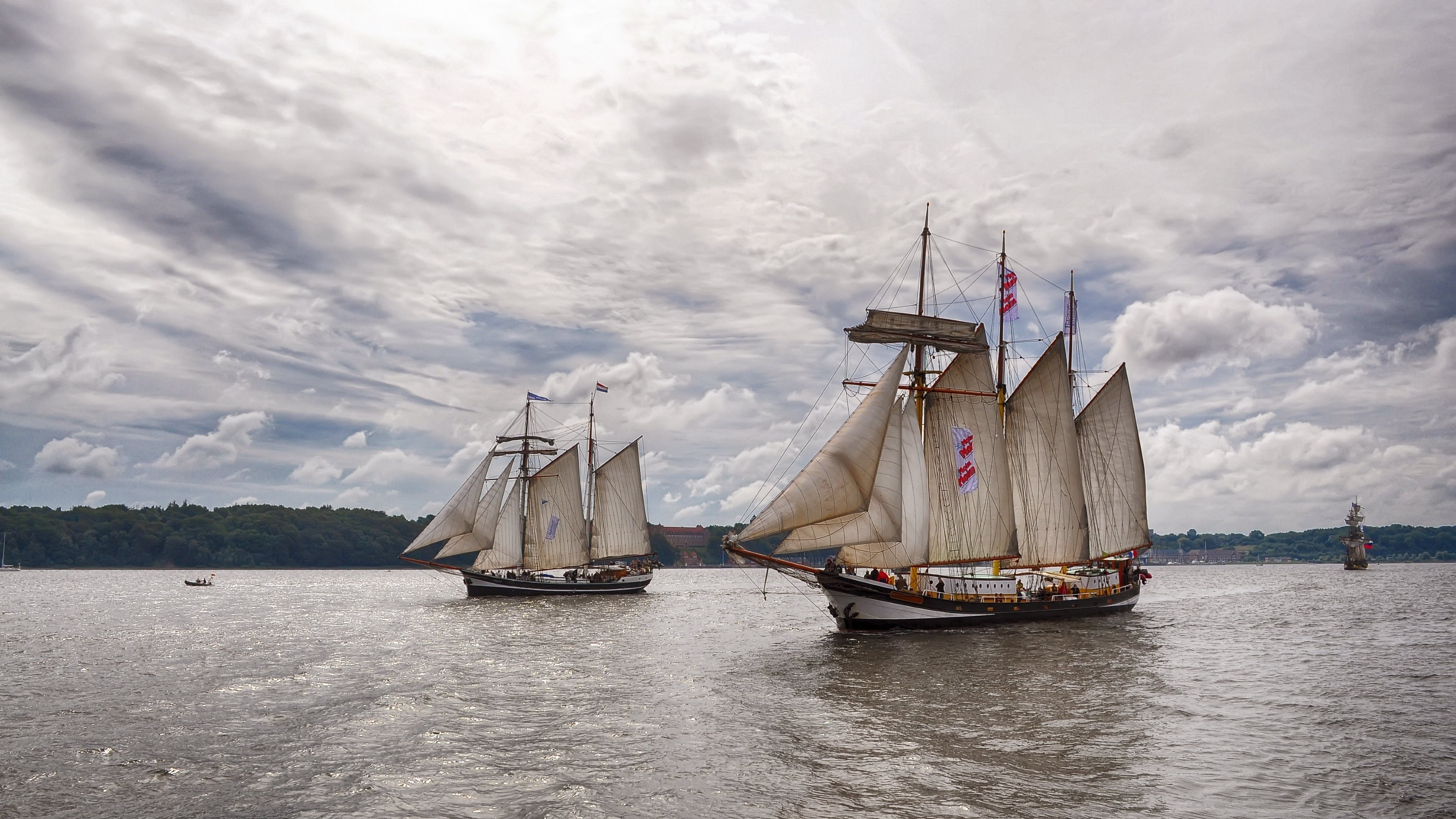 Sailing ship 4K, Ultra HD wallpaper, Breathtaking visuals, Maritime beauty, 3840x2160 4K Desktop