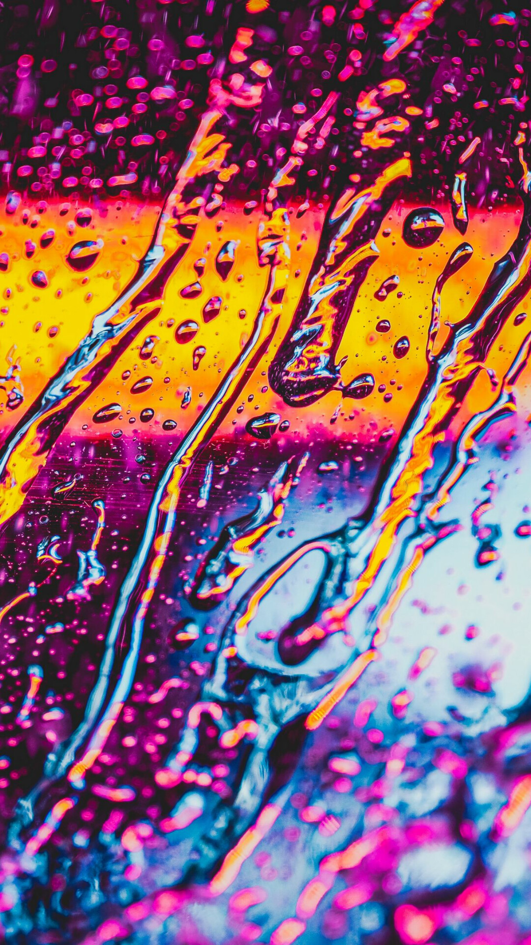 Neon graphic design, Abstract art, Vibrant colors, Retro aesthetic, 1080x1920 Full HD Phone