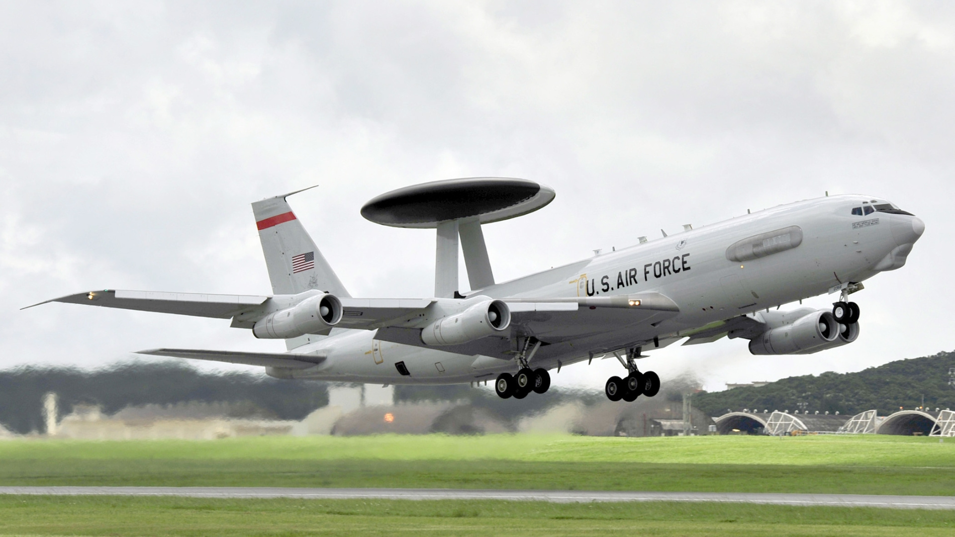 Boeing E-3, Sentry AWACS, Military aviation, Airborne radar, 1920x1080 Full HD Desktop