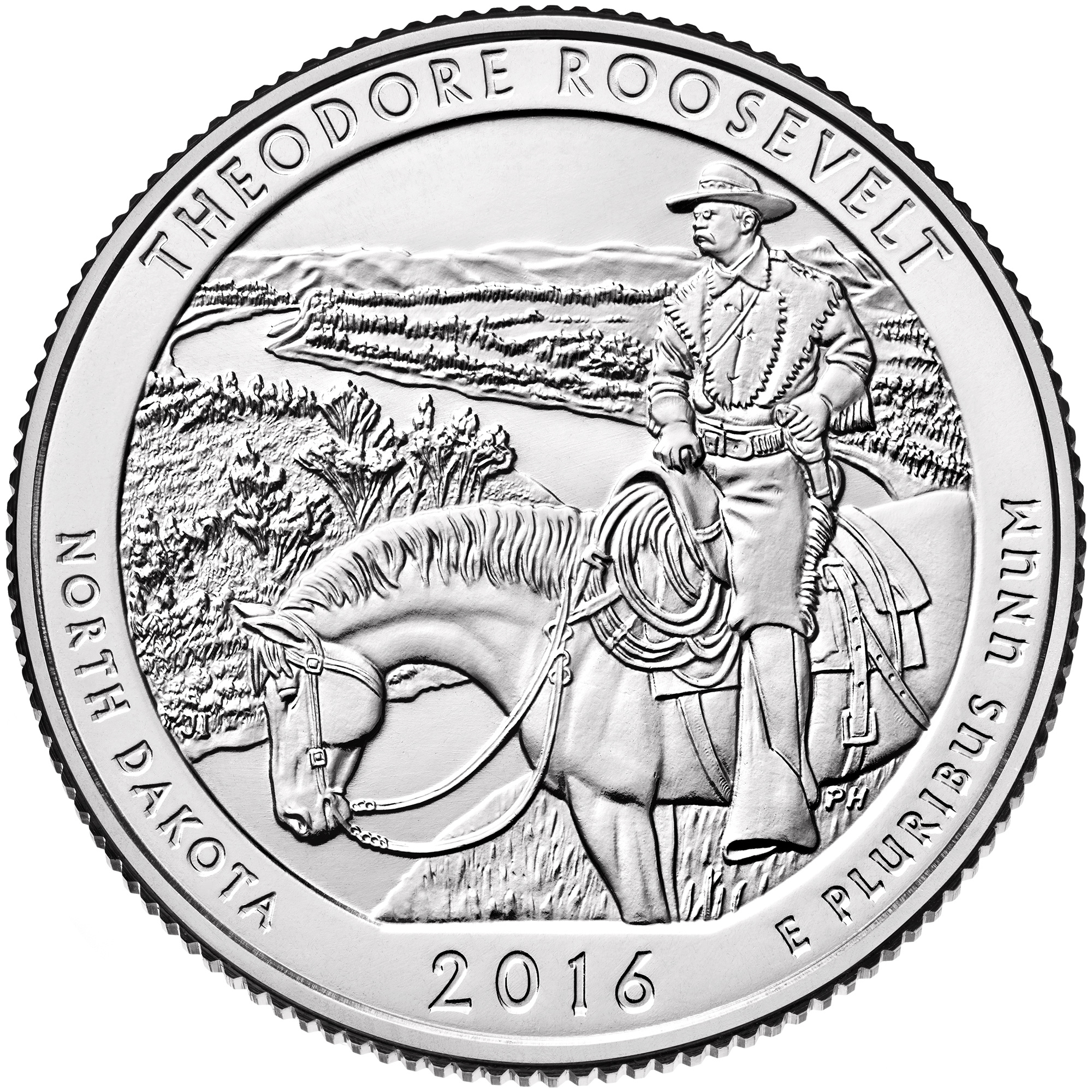 Theodore Roosevelt National Park, Commemorative quarter, National treasure, Traveler's delight, 2000x2000 HD Phone