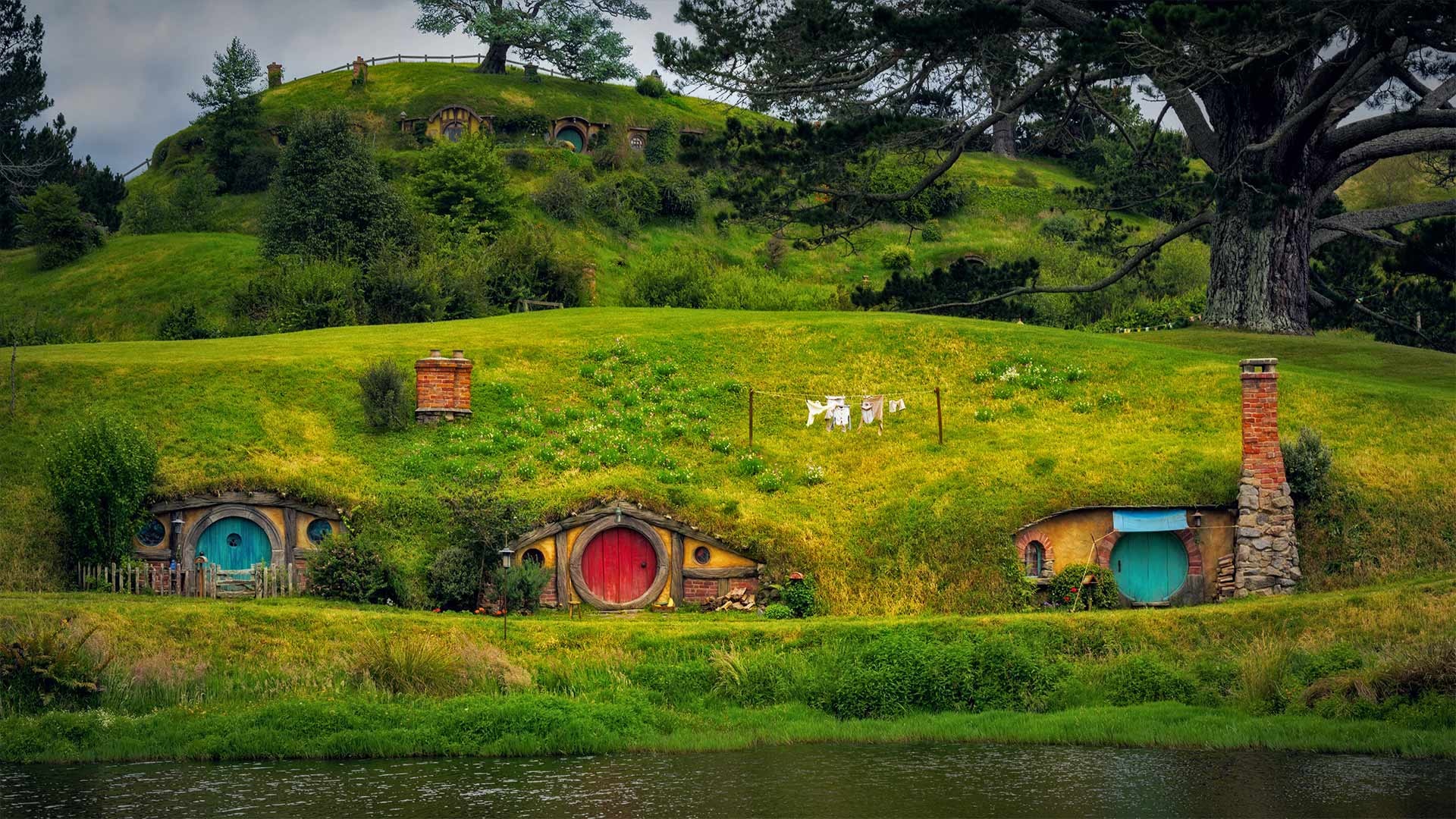 Hobbiton Matamata, North Island gem, New Zealand beauty, Bing gallery, 1920x1080 Full HD Desktop