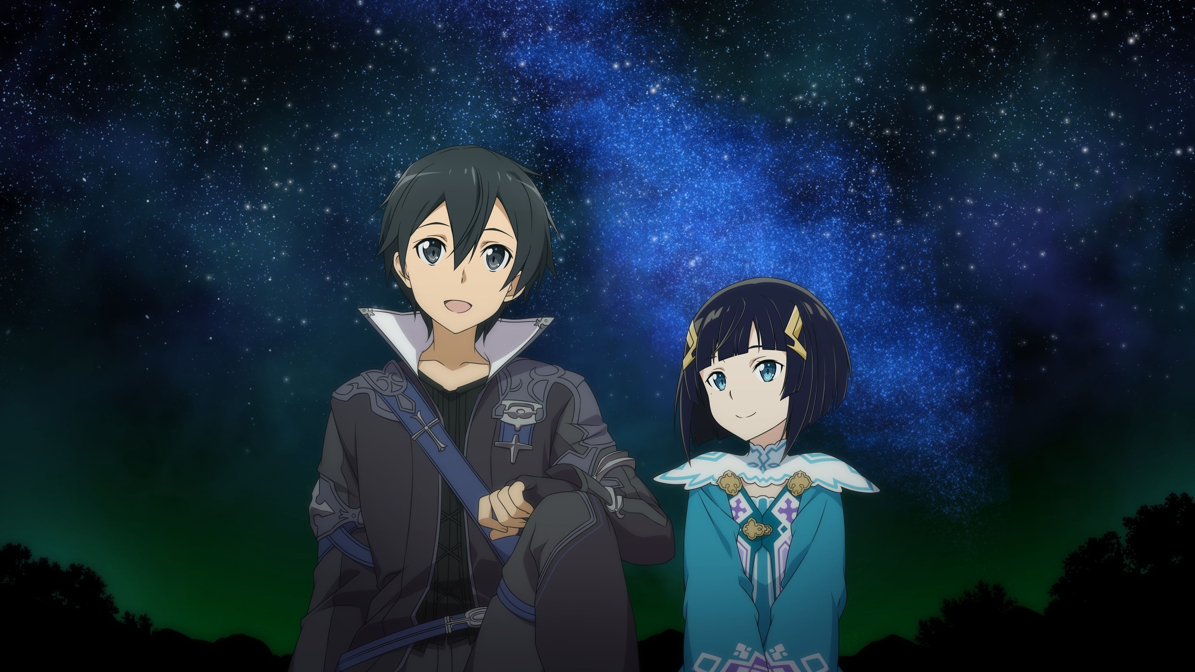 Sword Art Online, Hollow Realization trailer, Epic sword battles, Artistic visuals, 3840x2160 4K Desktop