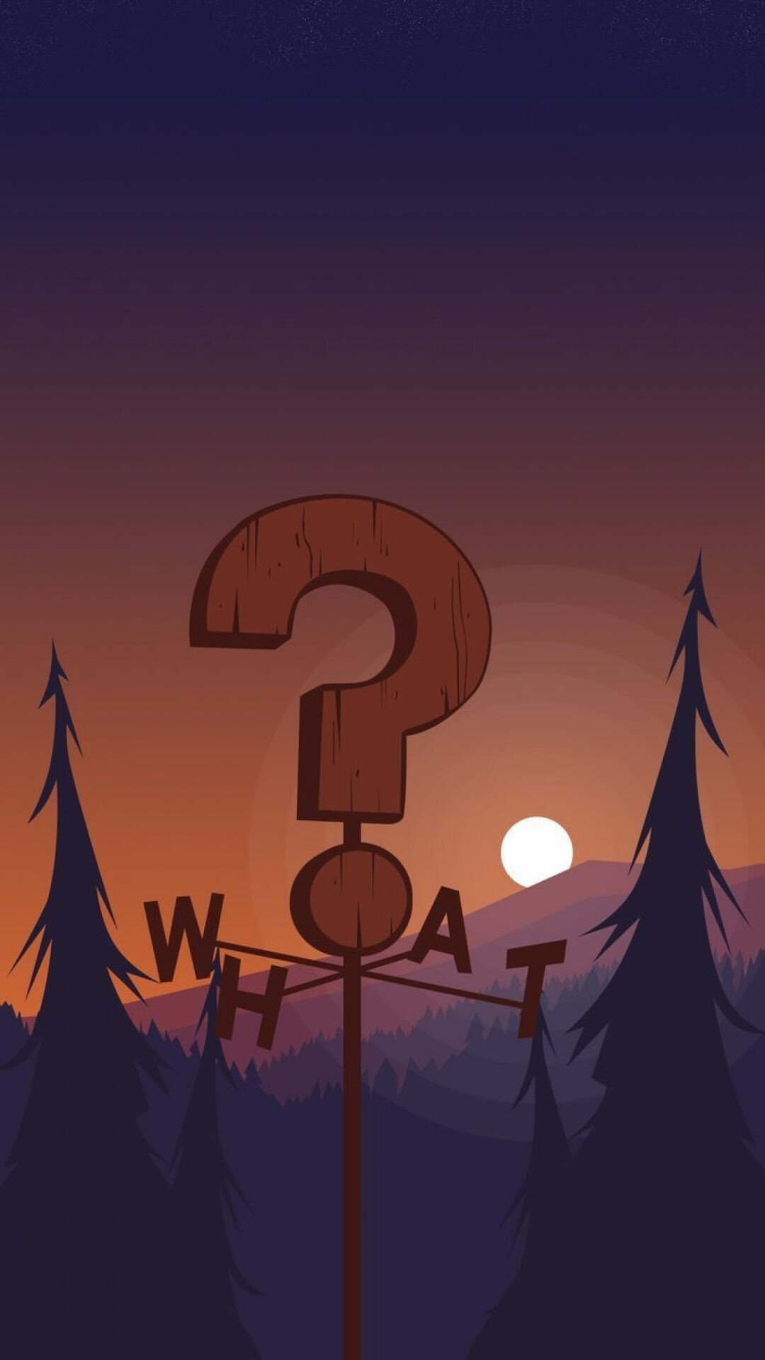 Mystery twins, Gravitational anomalies, Cartoon animation, Fall season, 1080x1920 Full HD Phone