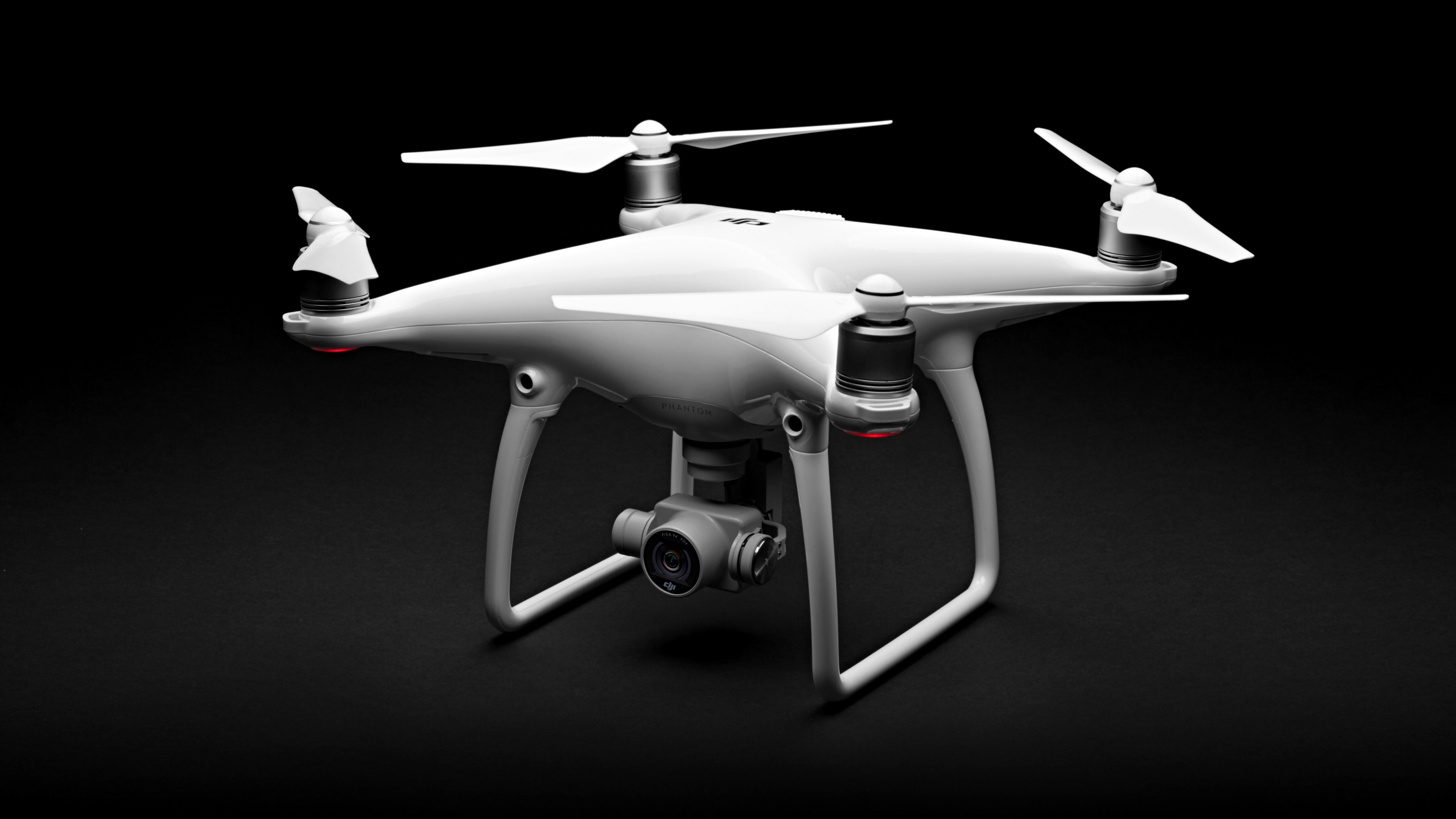 DJI Phantom 4 drone wallpaper, Quadcopter review, Hi-tech gadget, Cutting-edge technology, 3840x2160 4K Desktop