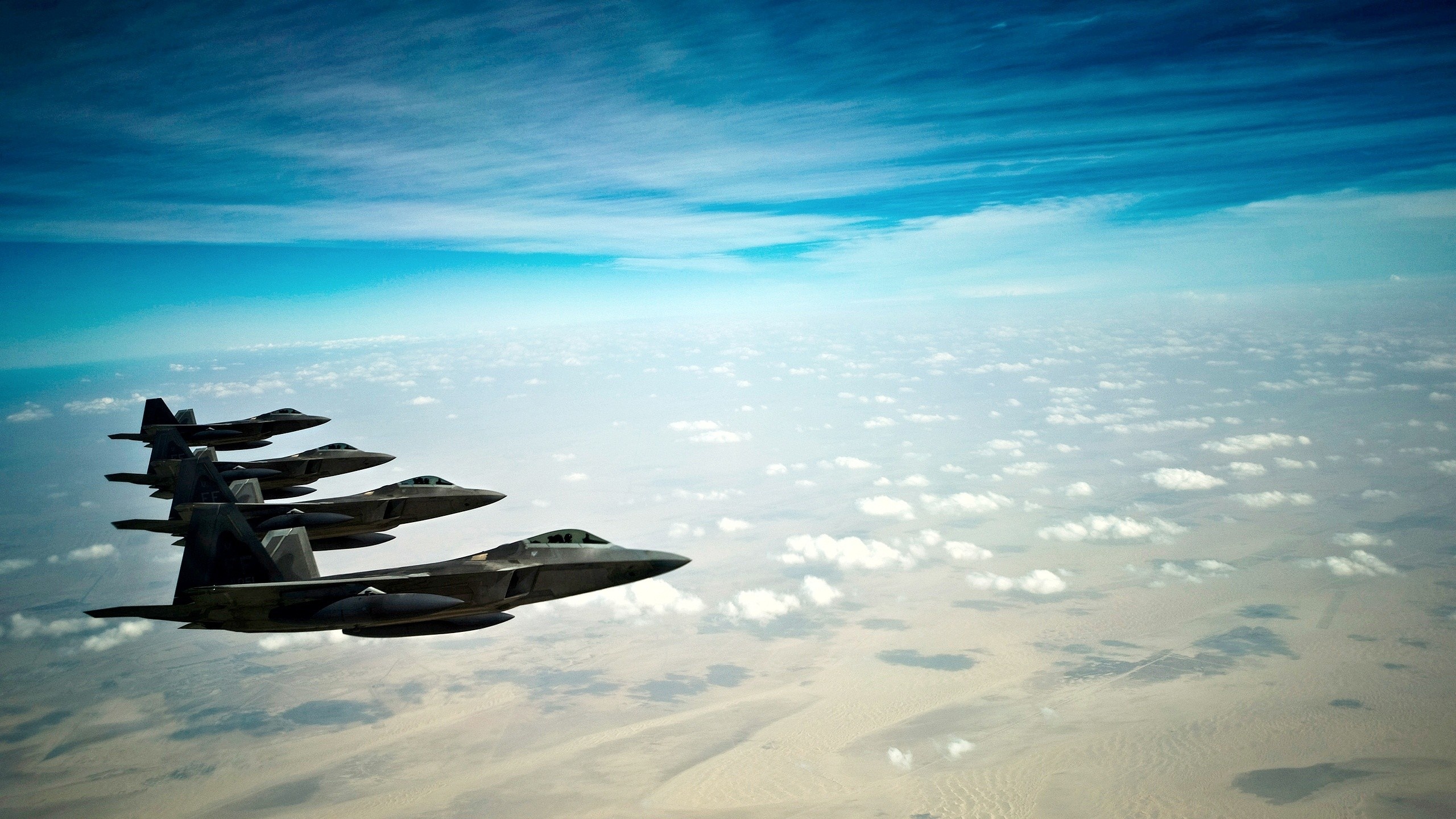 Daily wallpaper F-22 Raptor, Time well spent, Fighter jet supremacy, 2560x1440 HD Desktop