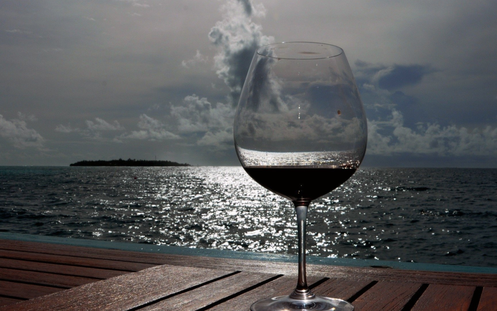 Looking through, Perspective view, Glassware, Wineglass, 1920x1200 HD Desktop