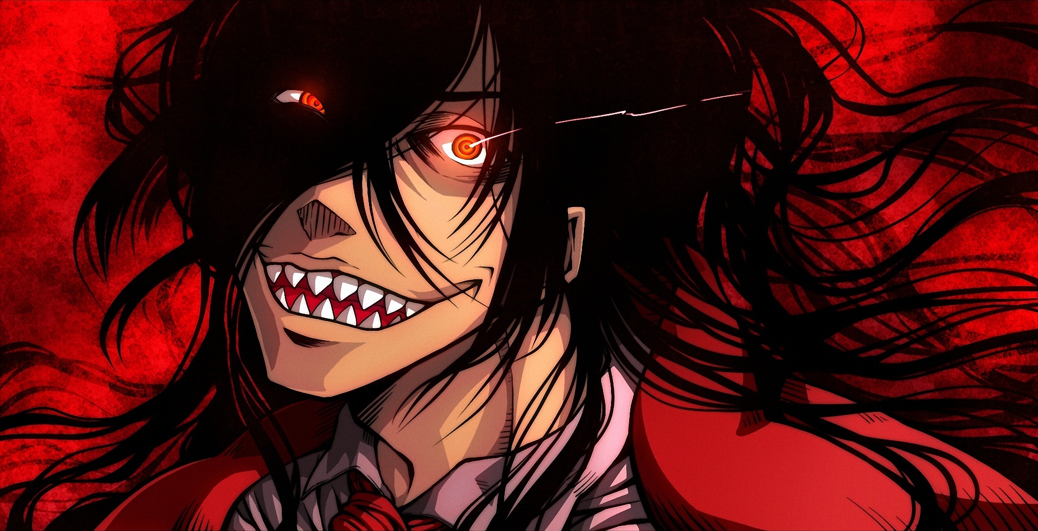 Wallpaper smile, Vampire concept, Hellsing Helsing, Manual resize, 2110x1080 HD Desktop