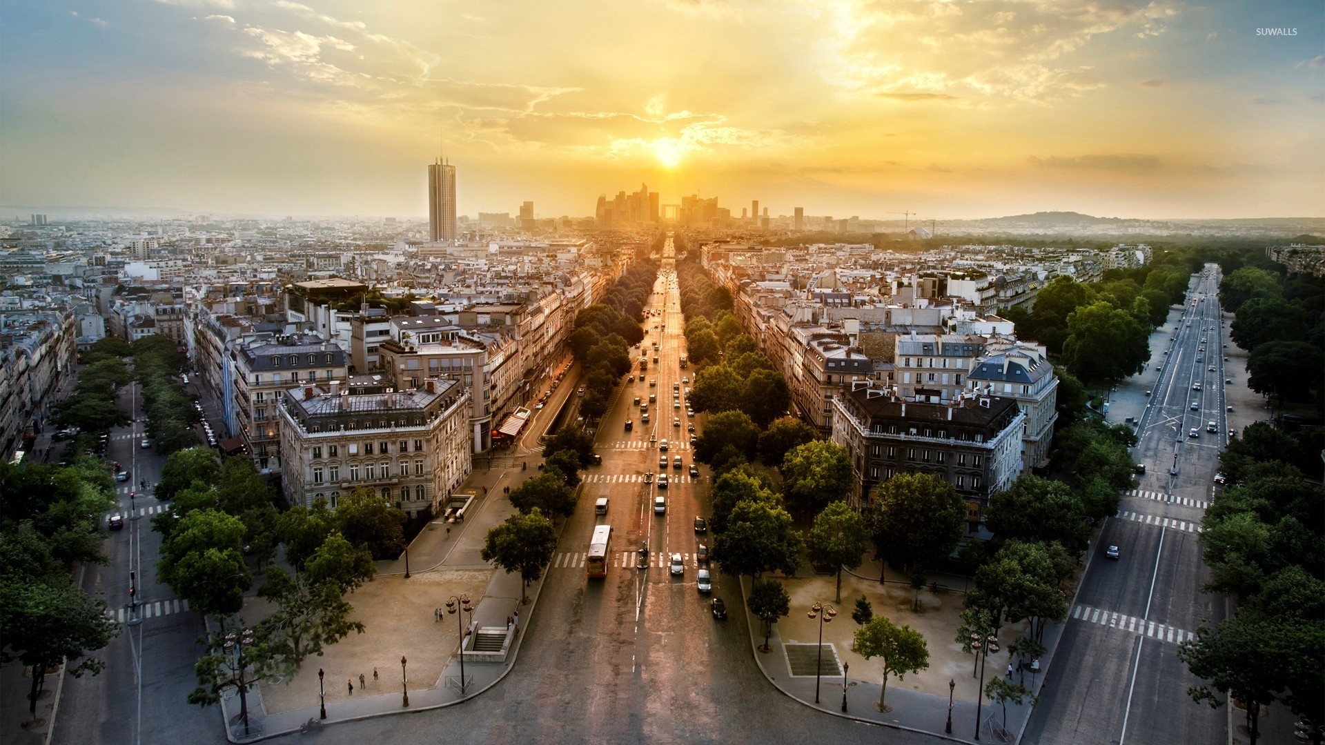 Champs-Elysees, Paris Wallpaper, 1920x1080 Full HD Desktop