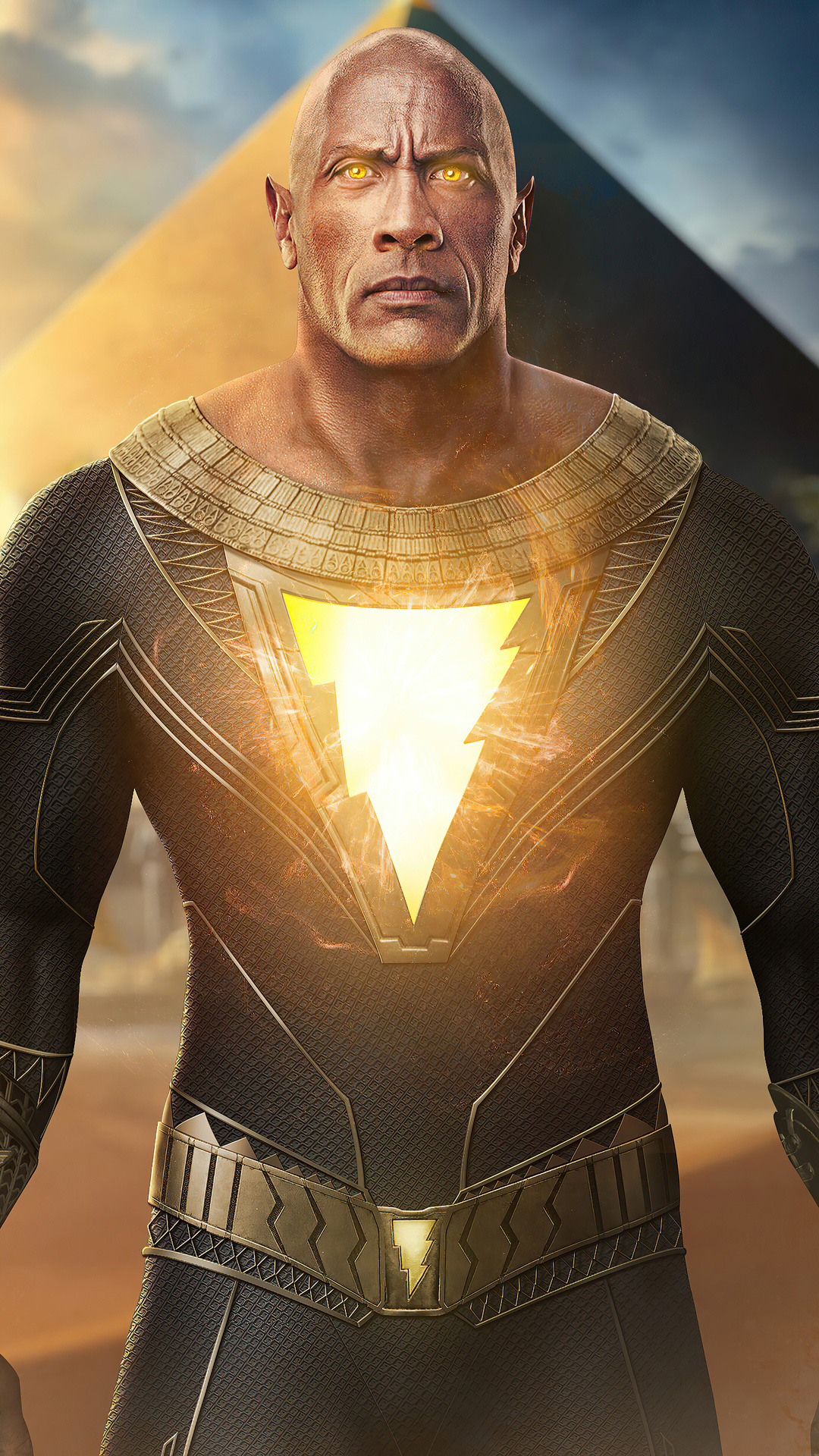 Black Adam, Artistic representation, HD and 4K wallpapers, Impressive visuals, 1080x1920 Full HD Phone