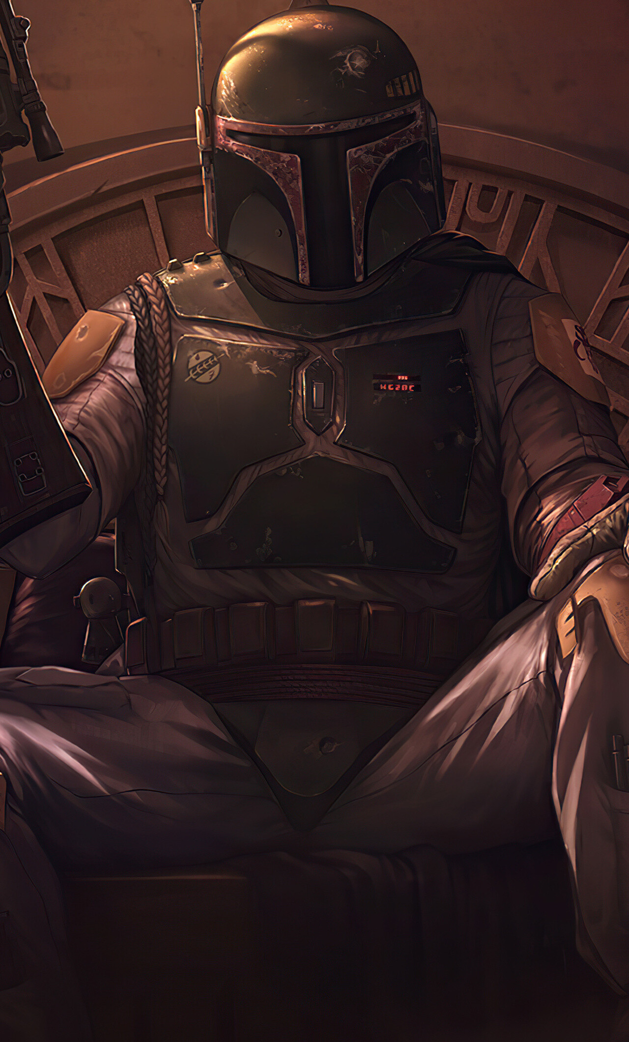 The Book of Boba Fett TV Show, Boba Fett in 4K, High-definition wallpapers, Imposing visuals, 1280x2120 HD Phone