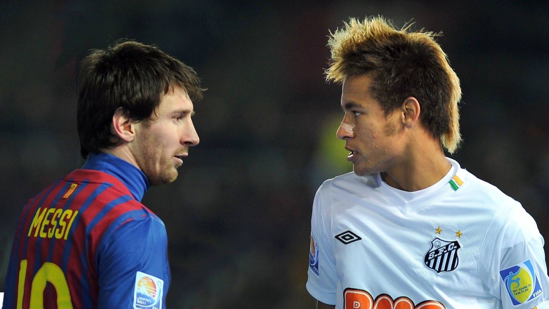 Lionel Messi, Neymar Jr., 2011 FIFA Club World Cup, Full HD Desktop wallpaper