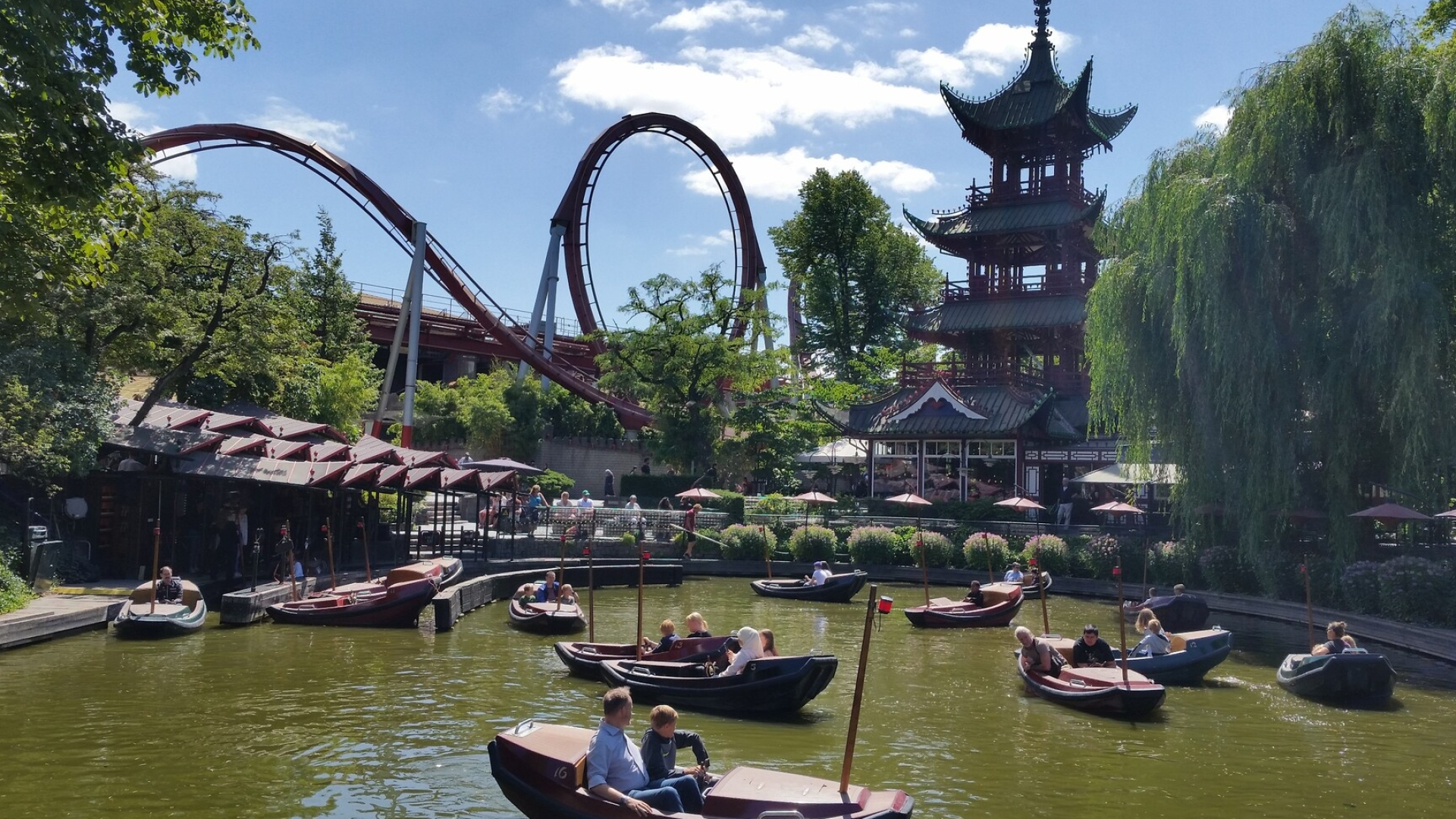 Tivoli Gardens, Interrail adventure, Day 2, Matthew Costerdine, 1920x1080 Full HD Desktop