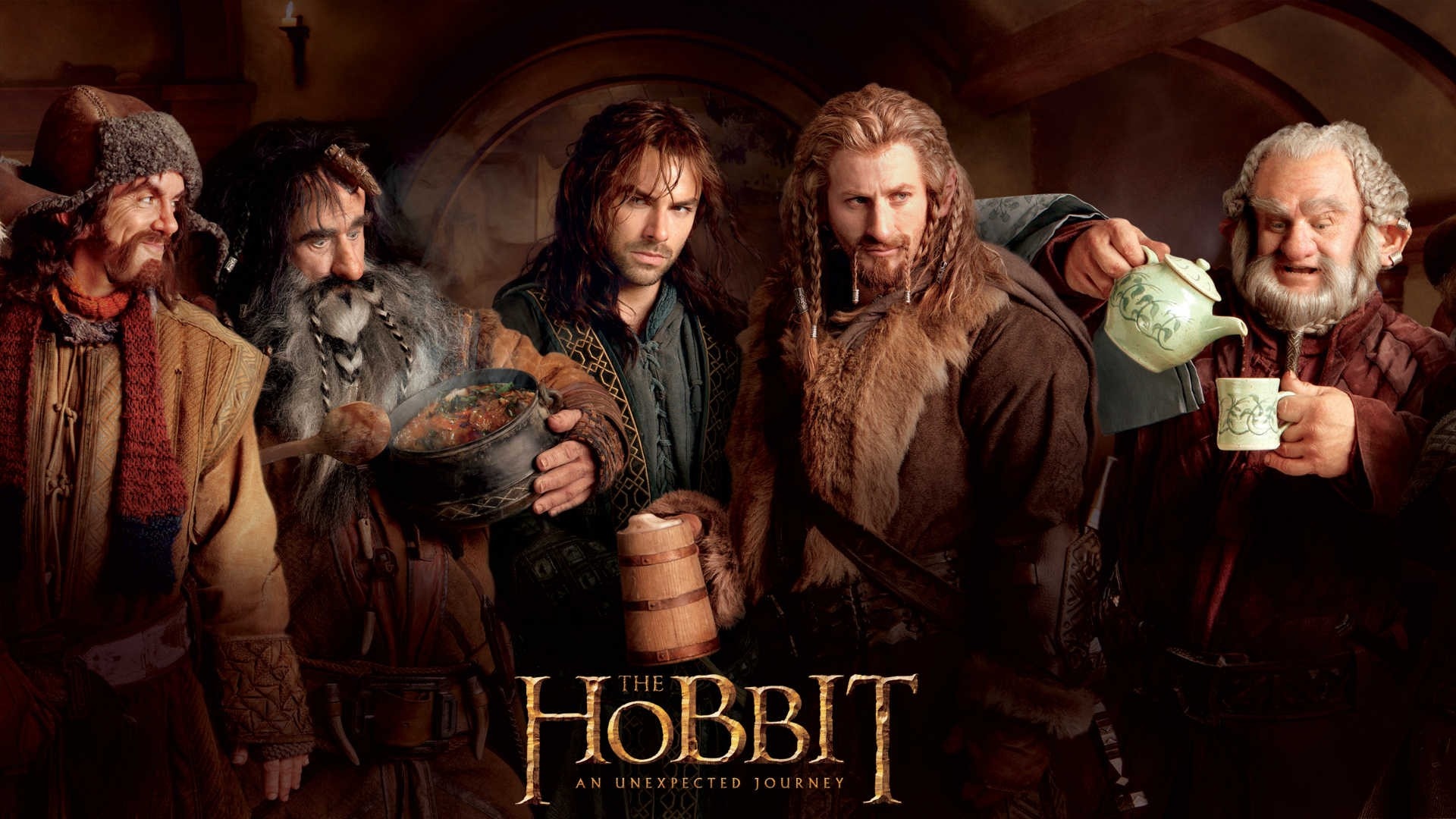 Dwarfs from The Hobbit, Fantasy adventure, Epic journey, Heroic characters, 1920x1080 Full HD Desktop