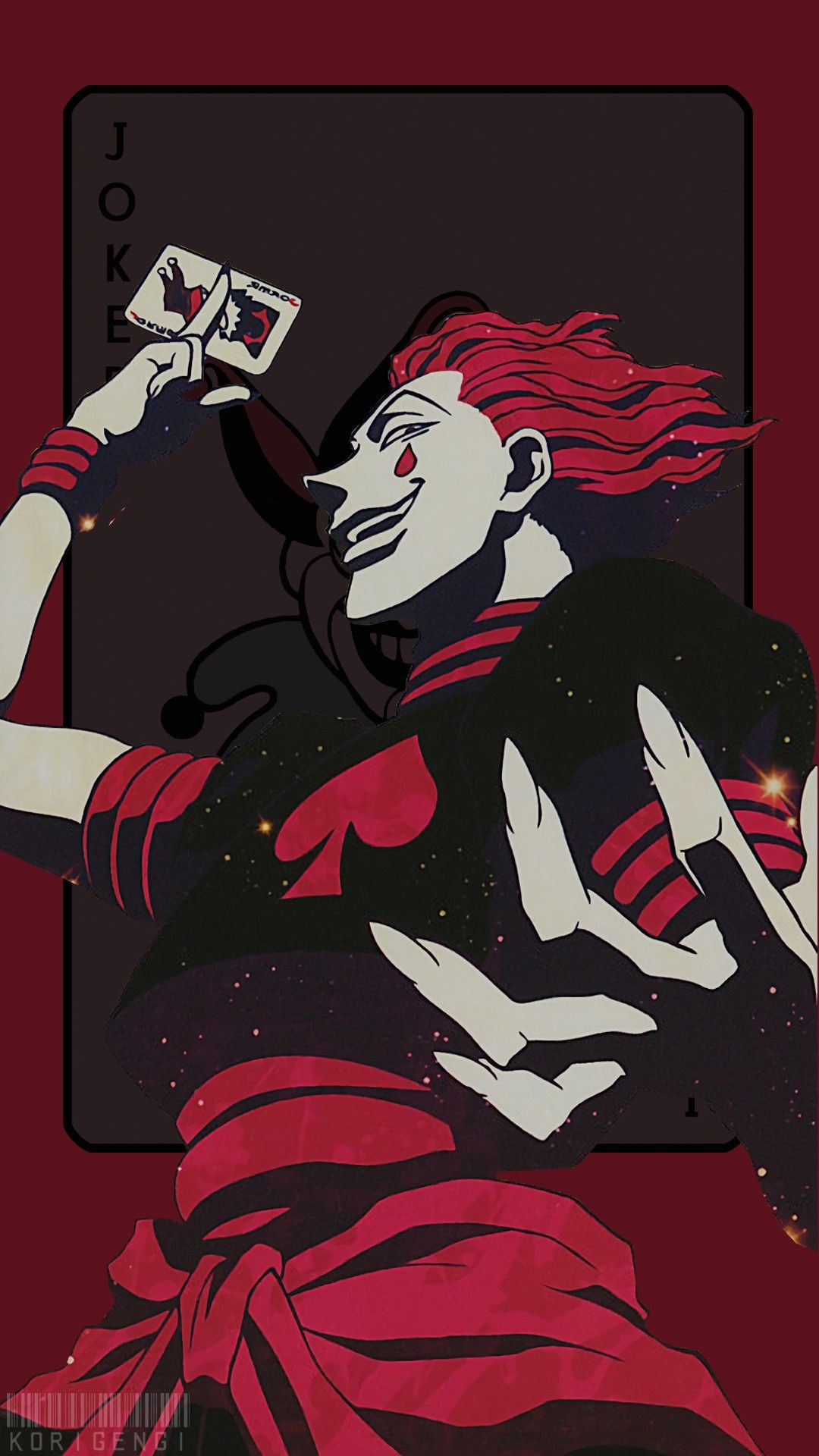 Hisoka, Hunter x Hunter, Dark anime wallpaper, iPhone, 1080x1920 Full HD Phone