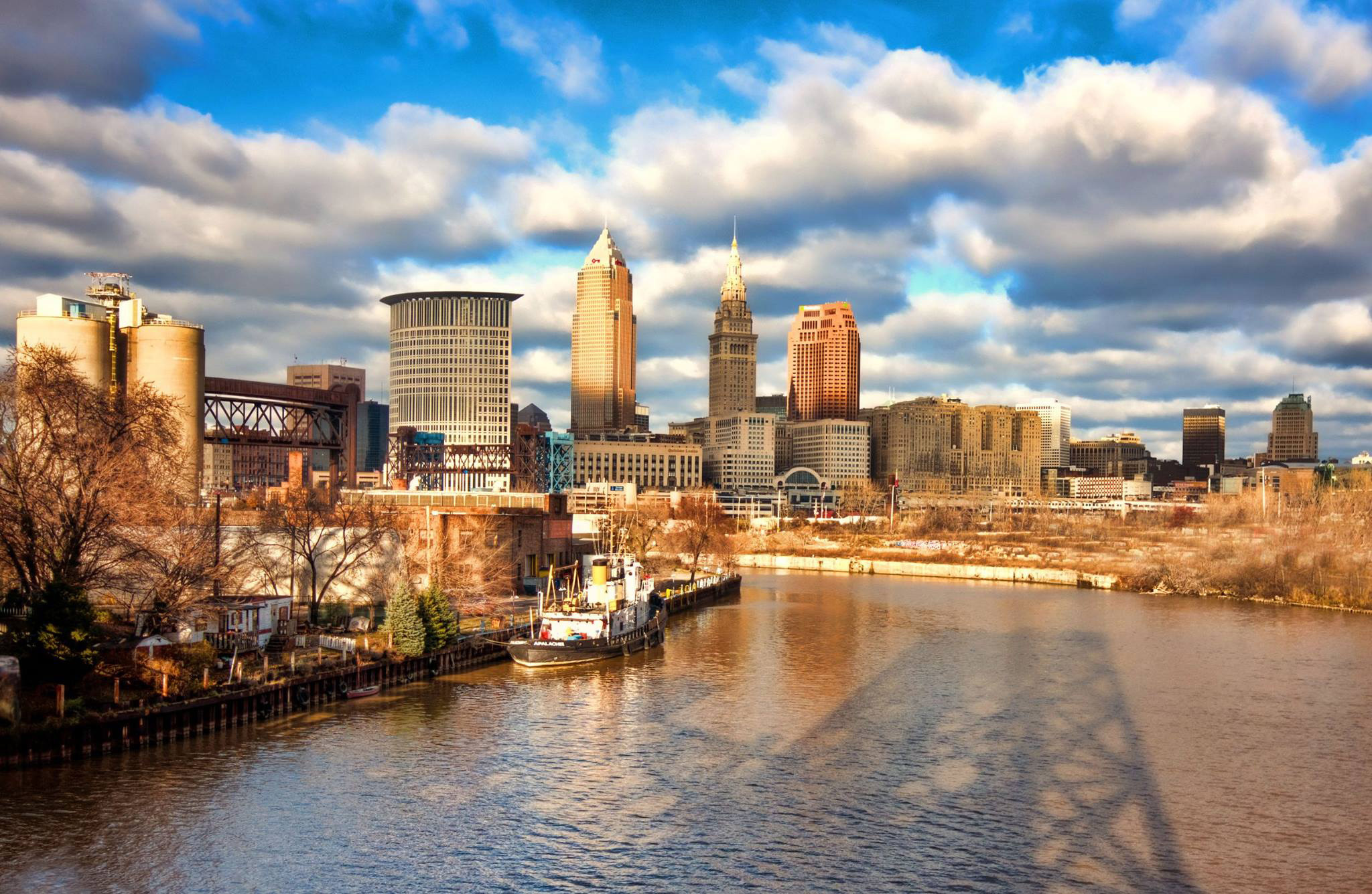 Cleveland Skyline, Iconic city view, Urban beauty, Urban life, 2050x1340 HD Desktop