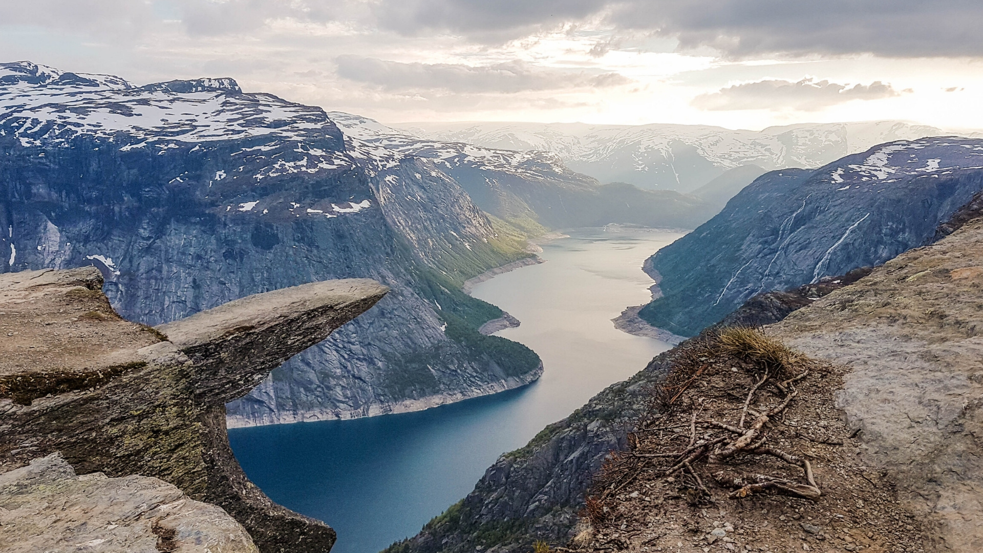 Norway's famous trio, Preikestolen adventure, Kjeragbolten challenge, Trolltunga thrill, 1920x1080 Full HD Desktop