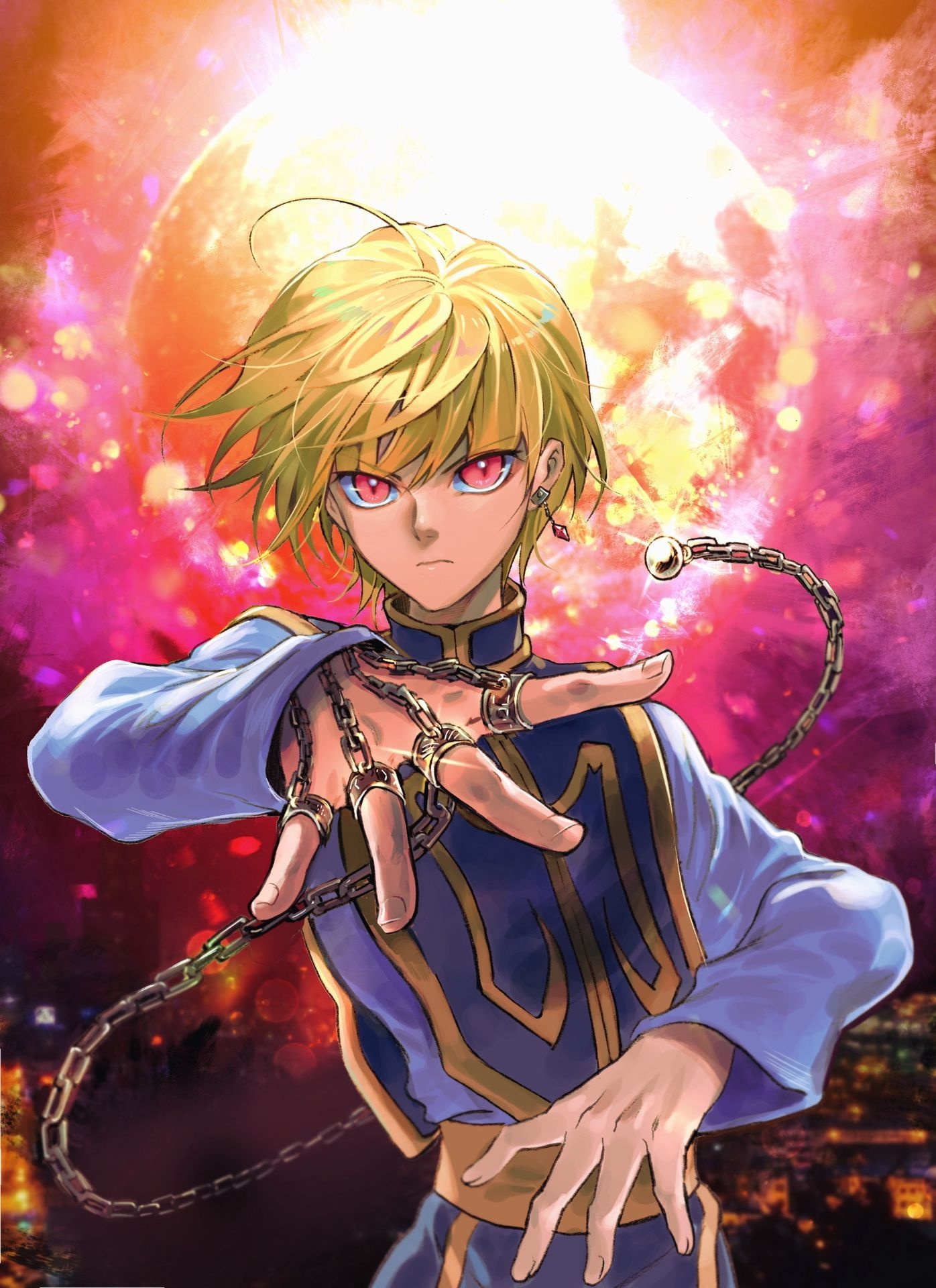 Kurapika, Hunter Exam, Prodigy assassin, Anime character, 1400x1920 HD Phone