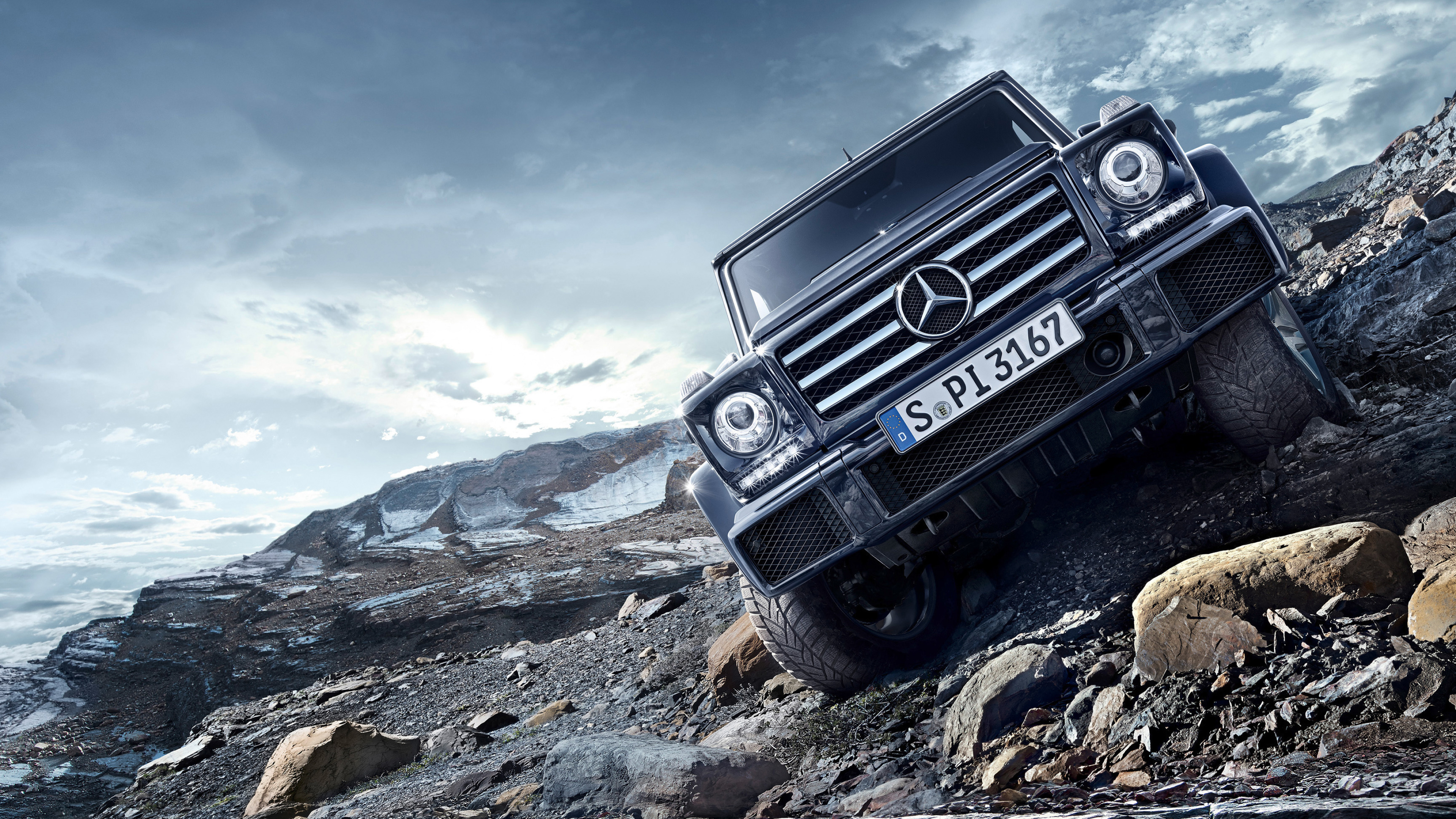 Mercedes-Benz G-Class, Off-road Driving Wallpaper, 3840x2160 4K Desktop