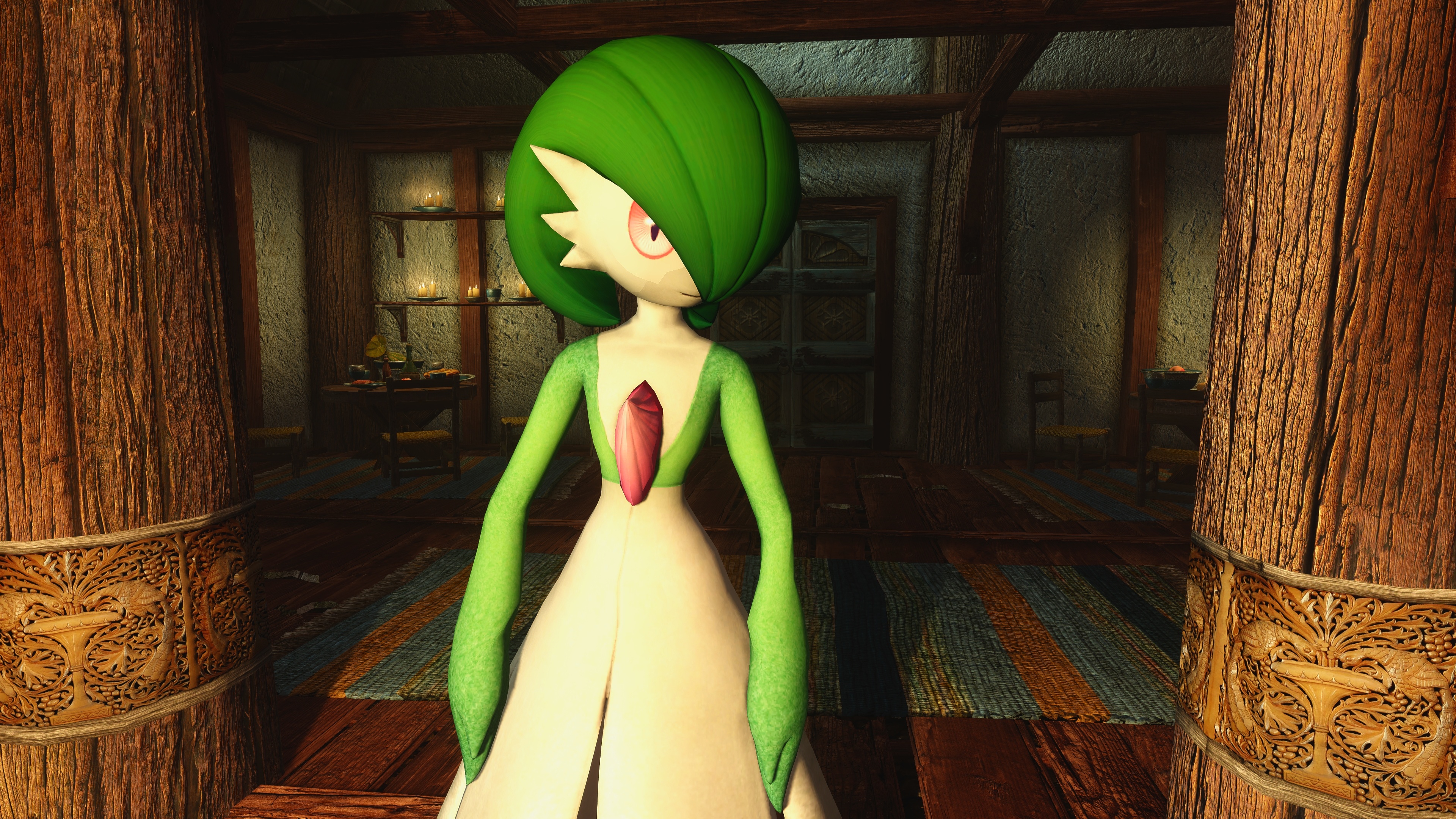 4K Gardevoir wallpapers, Mesmerizing backgrounds, Pokmon's graceful evolution, Painterly beauty, 3840x2160 4K Desktop