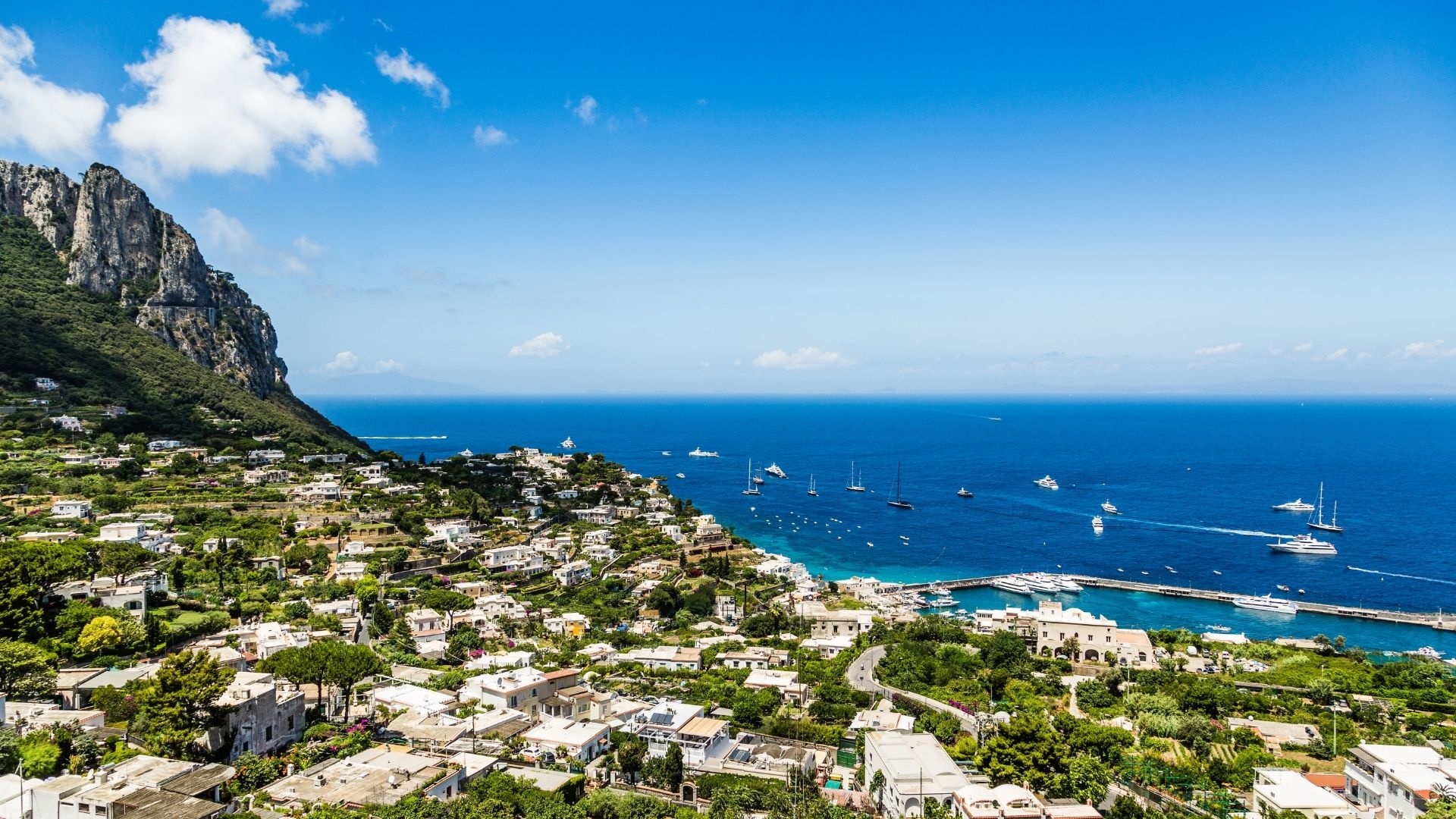 Ferry to Capri, Information and routes, Island exploration, Magical journey, 1920x1080 Full HD Desktop