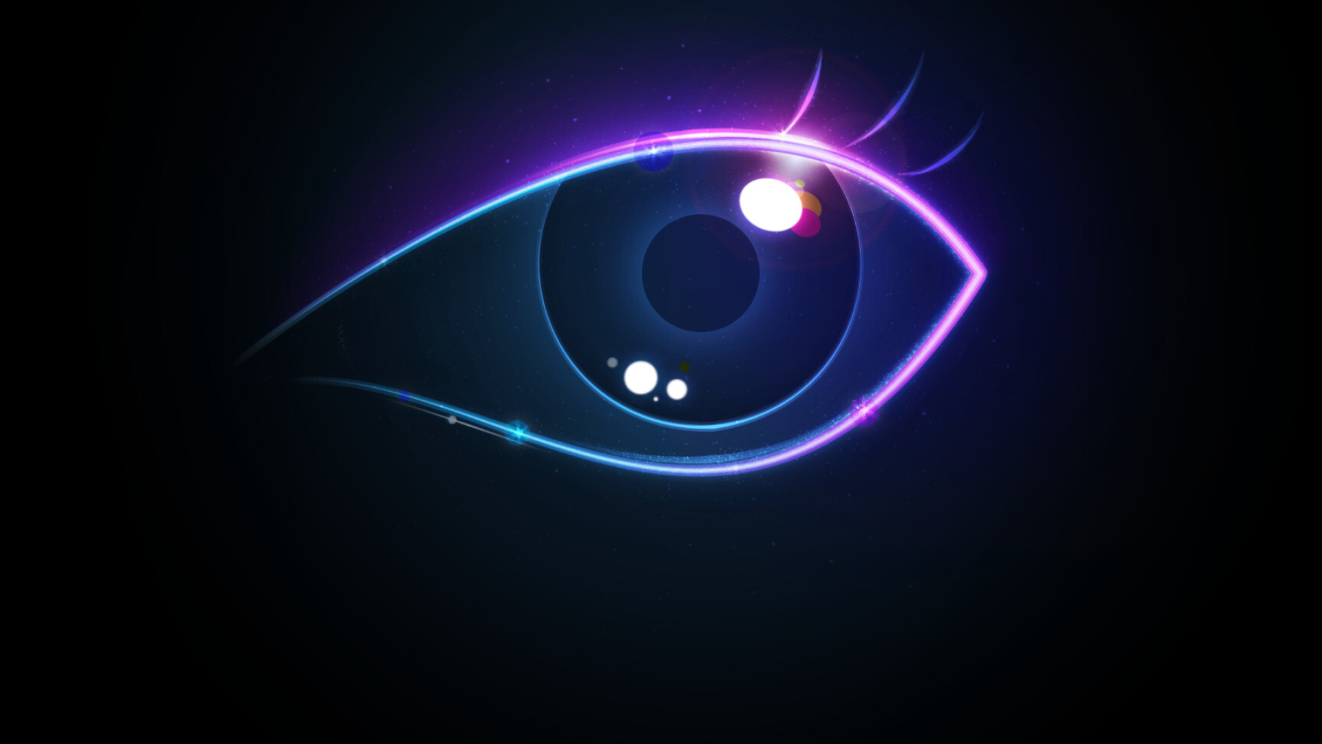 Eye, Glow in the Dark Wallpaper, 1920x1080 Full HD Desktop