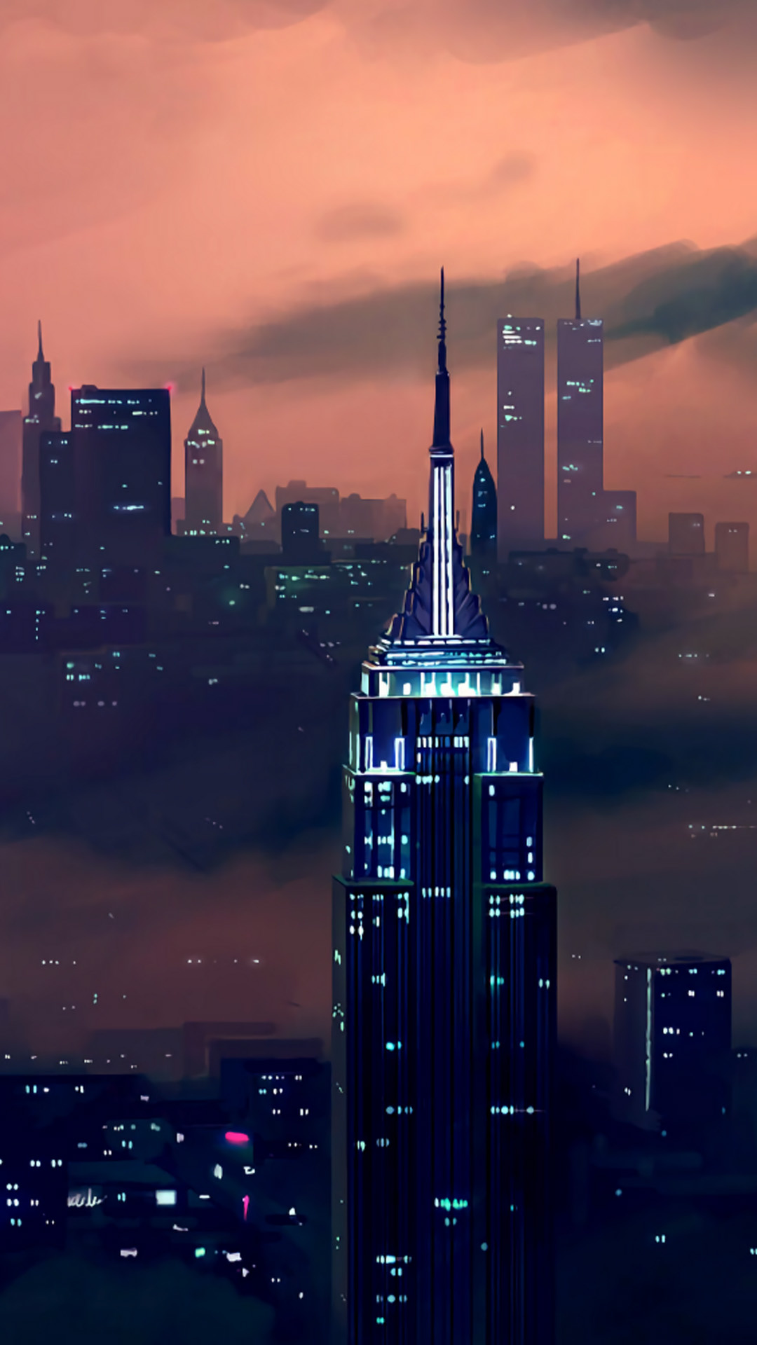 Empire State Building, New York city, Mobile wallpaper, 1080x1920 Full HD Phone