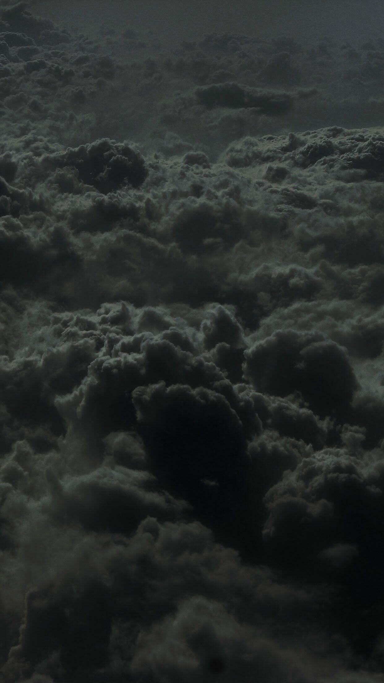 Black clouds wallpapers, Mysterious allure, Dark sky, Intriguing atmosphere, 1250x2210 HD Phone