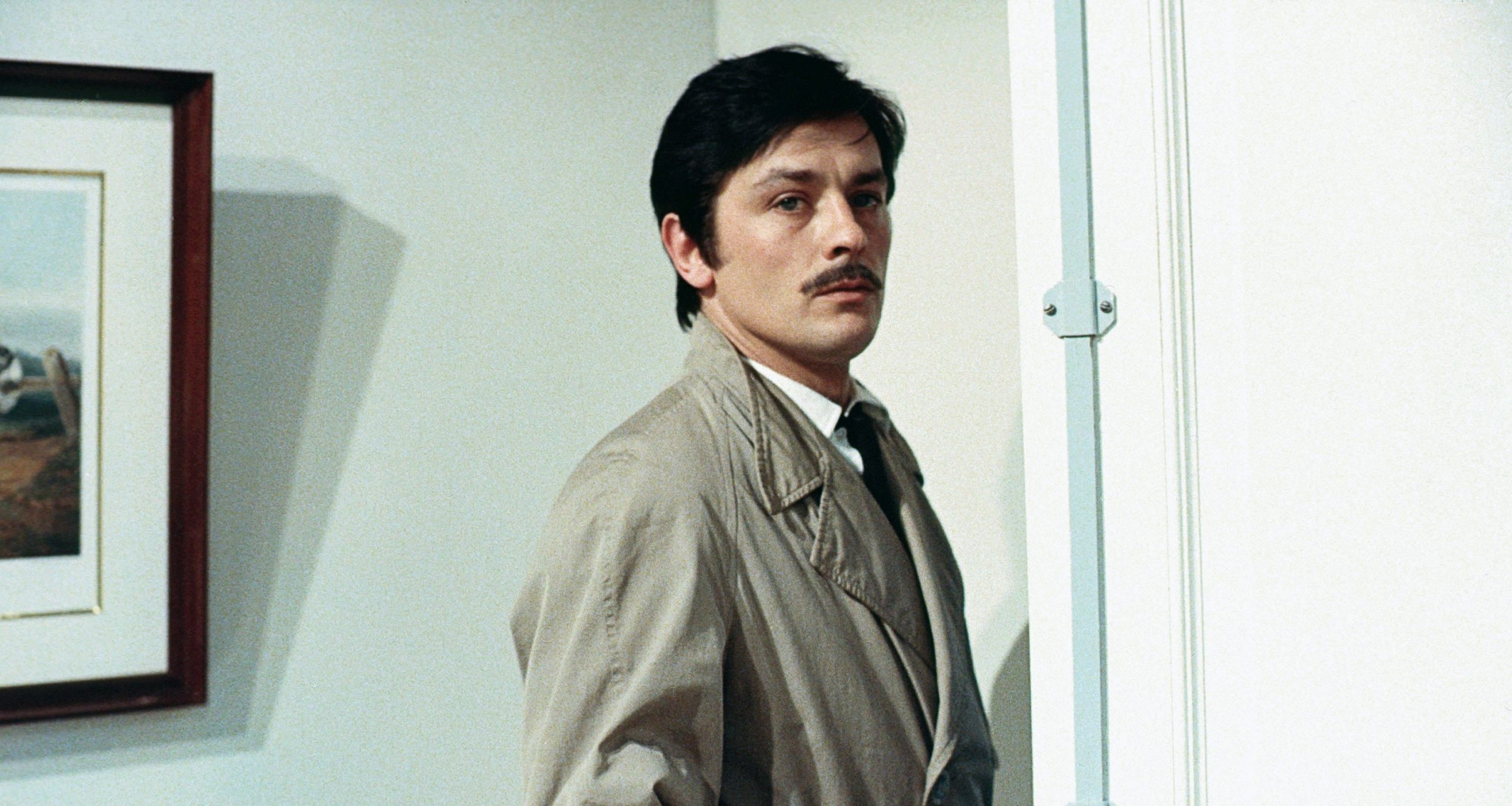 Alain Delon, Timeless elegance, Iconic actor, Classic cinema, 2560x1370 HD Desktop