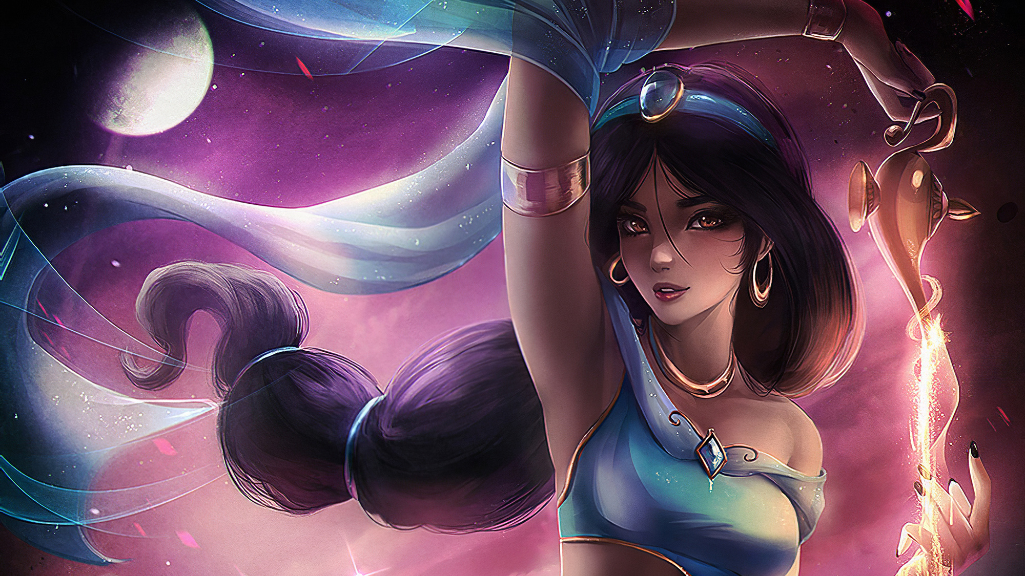 Jasmine Arabian tale, HD artist wallpapers, Mythical beauty, 2000x1130 HD Desktop