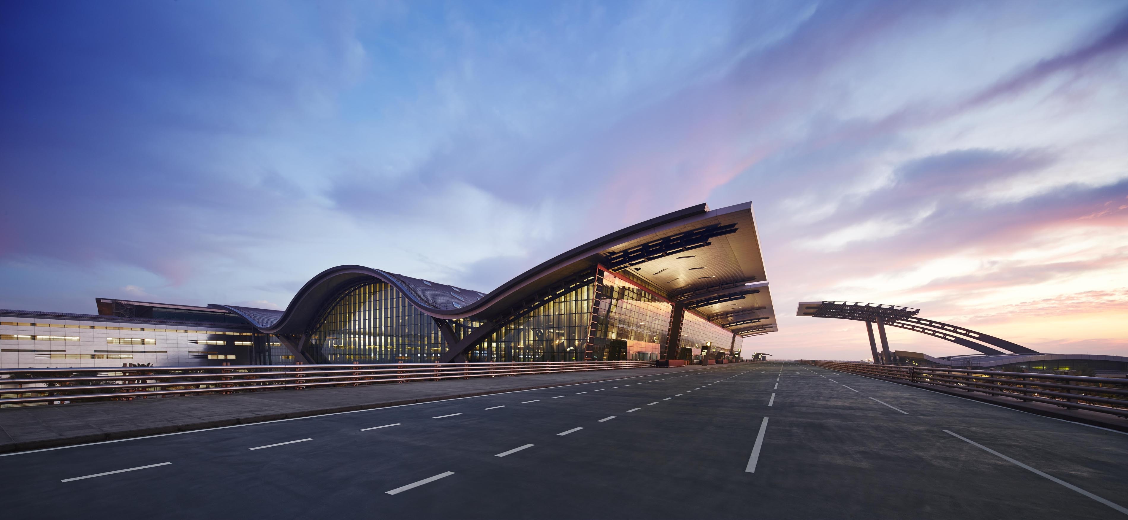 Airport wallpaper HD, Sarah Walker posted, Futuristic airport, Digital art, 3800x1760 Dual Screen Desktop