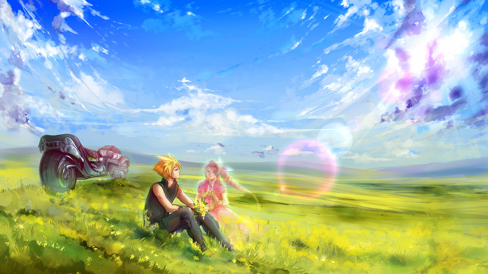 Final Fantasy, Lens Flare Wallpaper, 1920x1080 Full HD Desktop