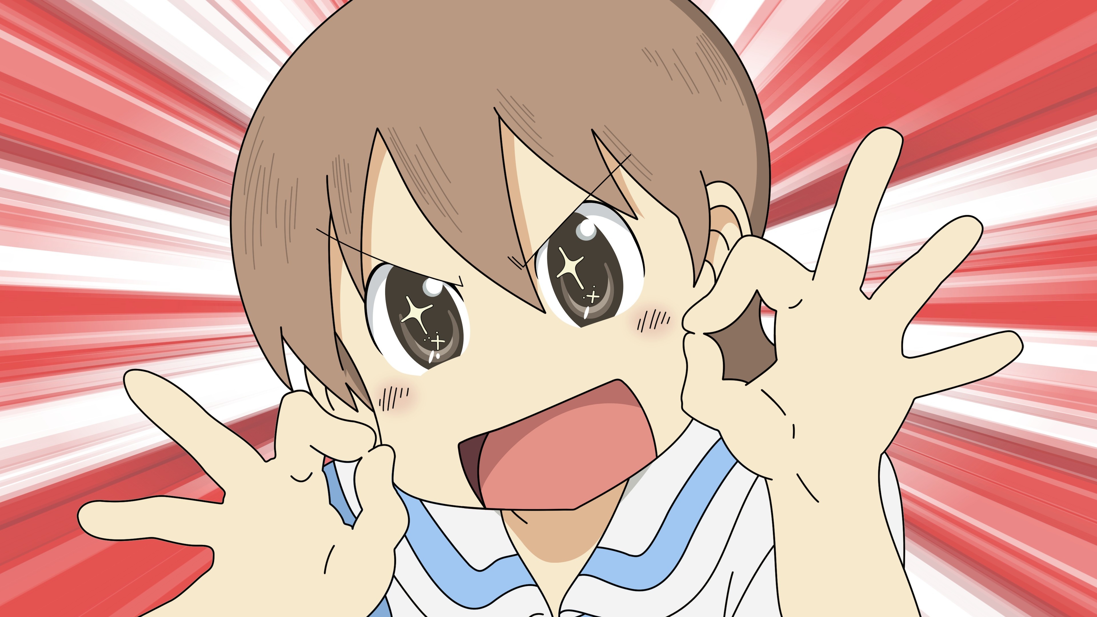 Ordinary Life Anime, Nichijou HD wallpapers, Collection testimonial, Dumb otaku, 3840x2160 4K Desktop