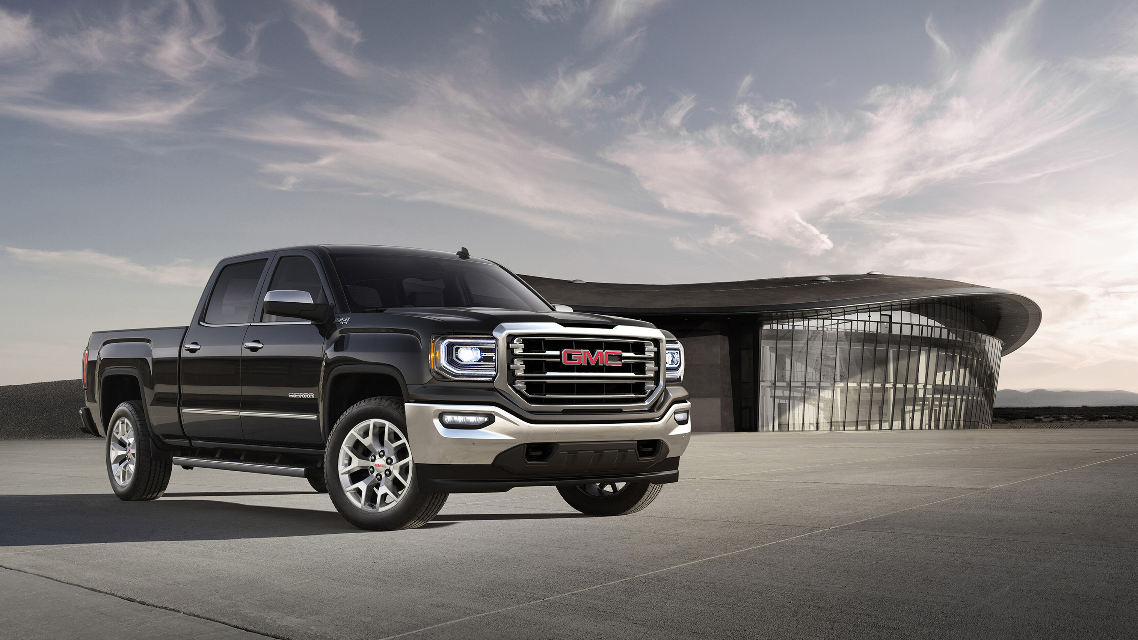 1500 SLT, GMC Sierra Wallpaper, 3840x2160 4K Desktop