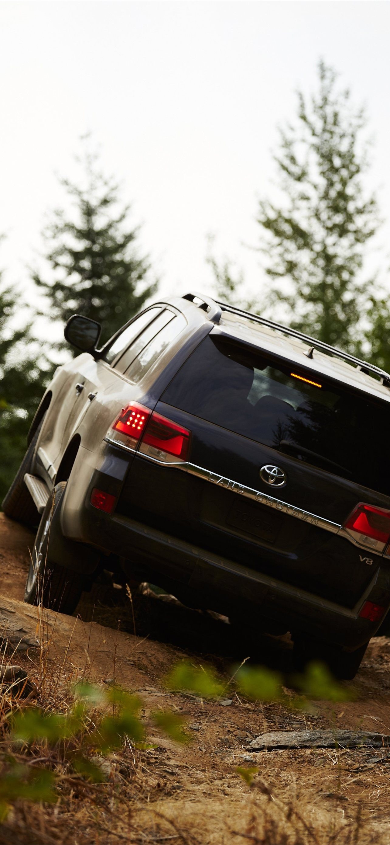 LC200 Back View, Toyota Land Cruiser Wallpaper, 1290x2780 HD Phone