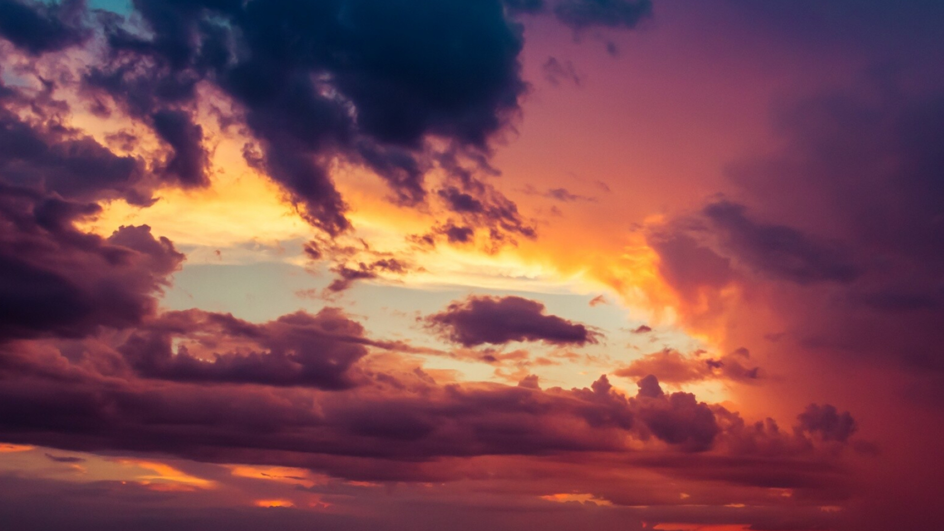 Colorful clouds ultra HD, 4k uhd widescreen, Background wallpaper, Nature, 1920x1080 Full HD Desktop