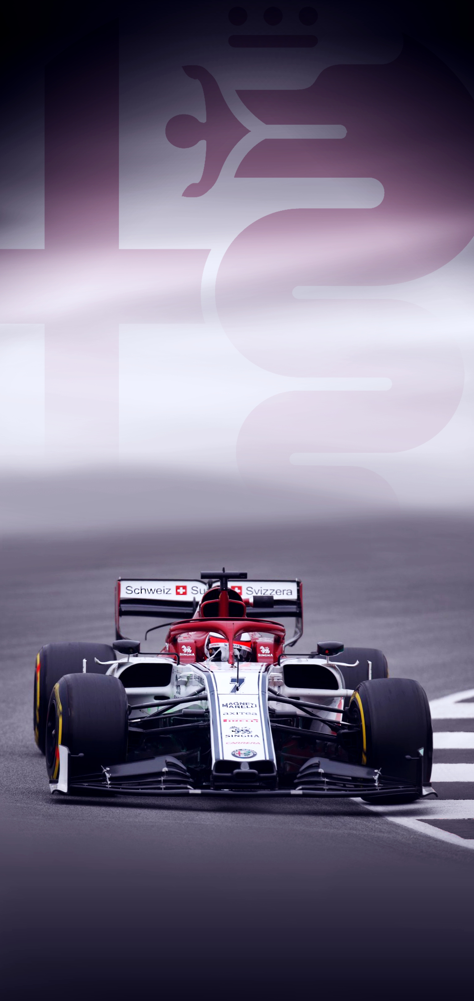 Alfa Romeo Racing C38, Kimi Raikkonen Wallpaper, 1540x3250 HD Phone