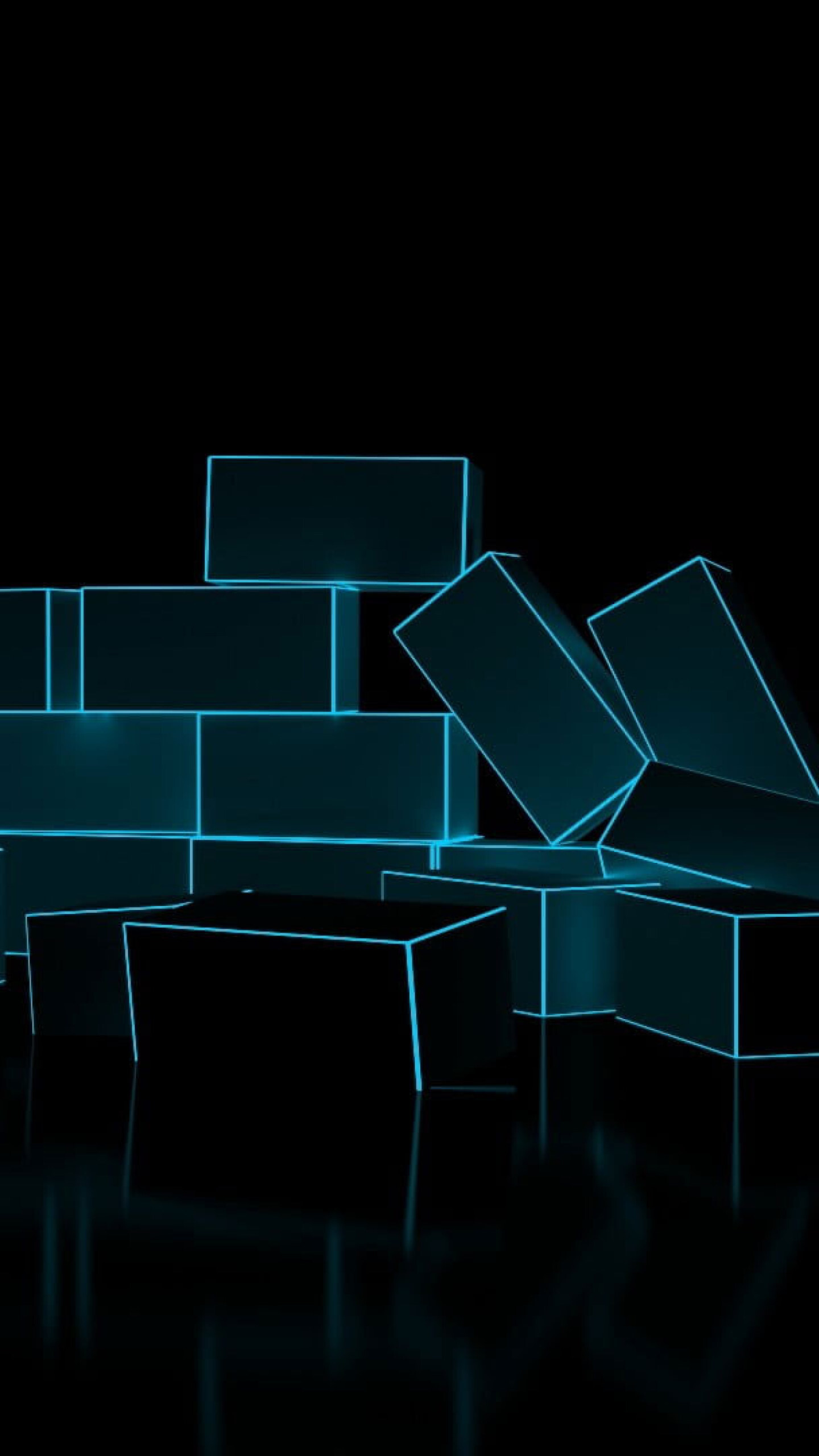 Bricks, Glow in the Dark Wallpaper, 1440x2560 HD Phone