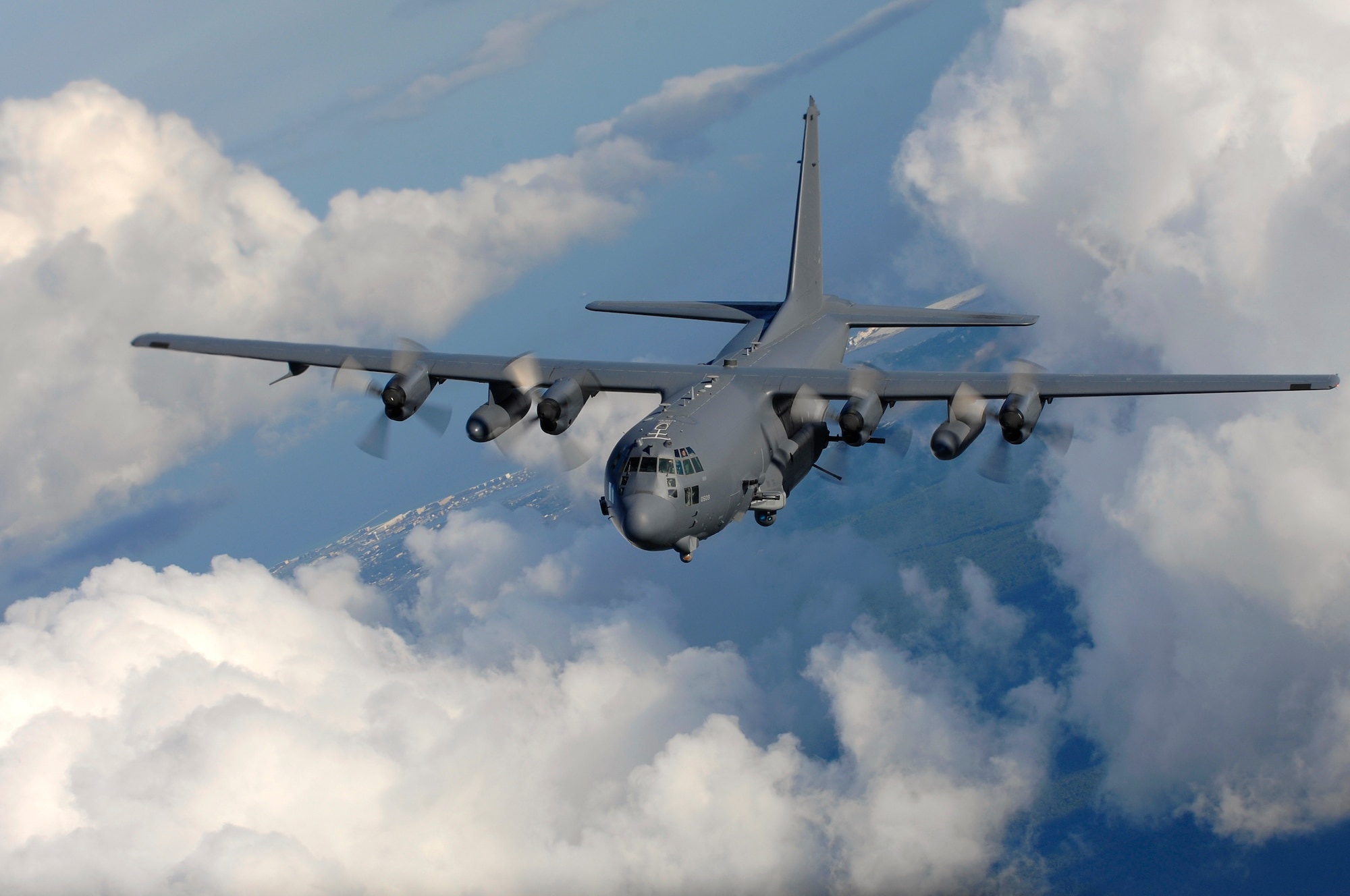 Lockheed airplane, AC-130U Spooky, Fact sheets, 2000x1330 HD Desktop