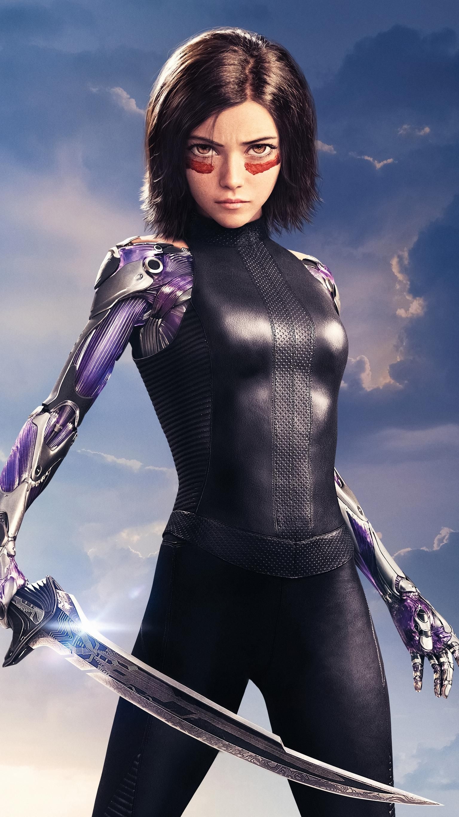 Alita Battle Angel, Phone wallpaper, Anime-inspired, Movie poster, 1540x2740 HD Phone