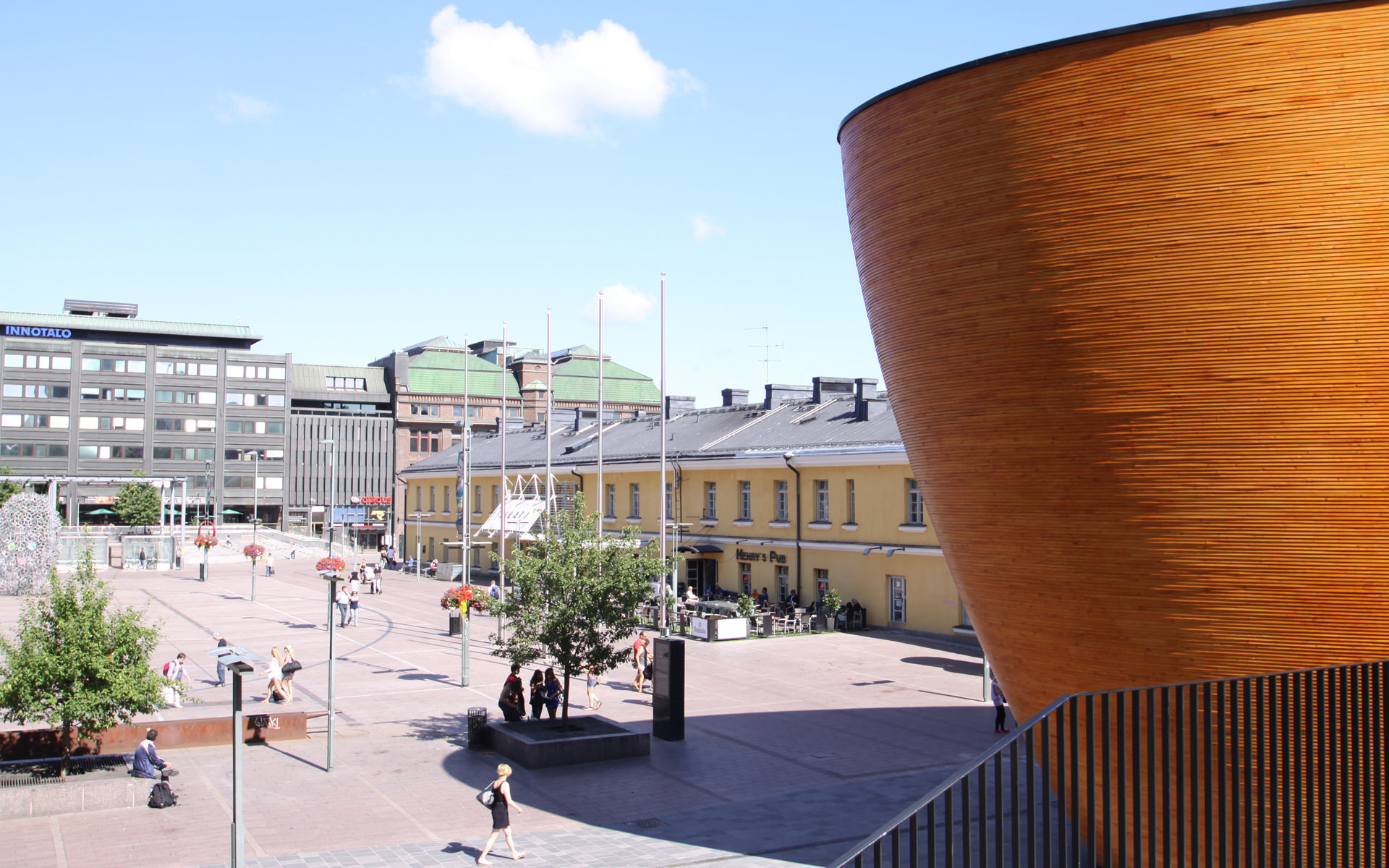 Helsinki, Kamppi Chapel, Tranquility, Silent space, 1920x1200 HD Desktop