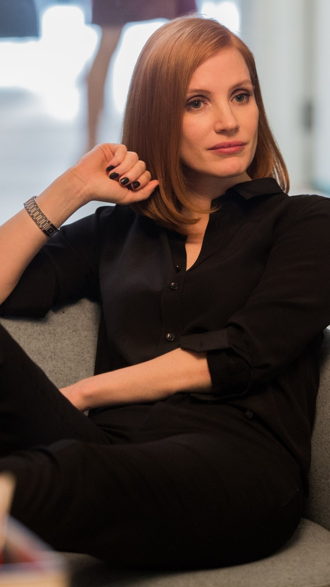 Miss Sloane, Movie trailer, Intense thriller, 1080x1920 Full HD Phone