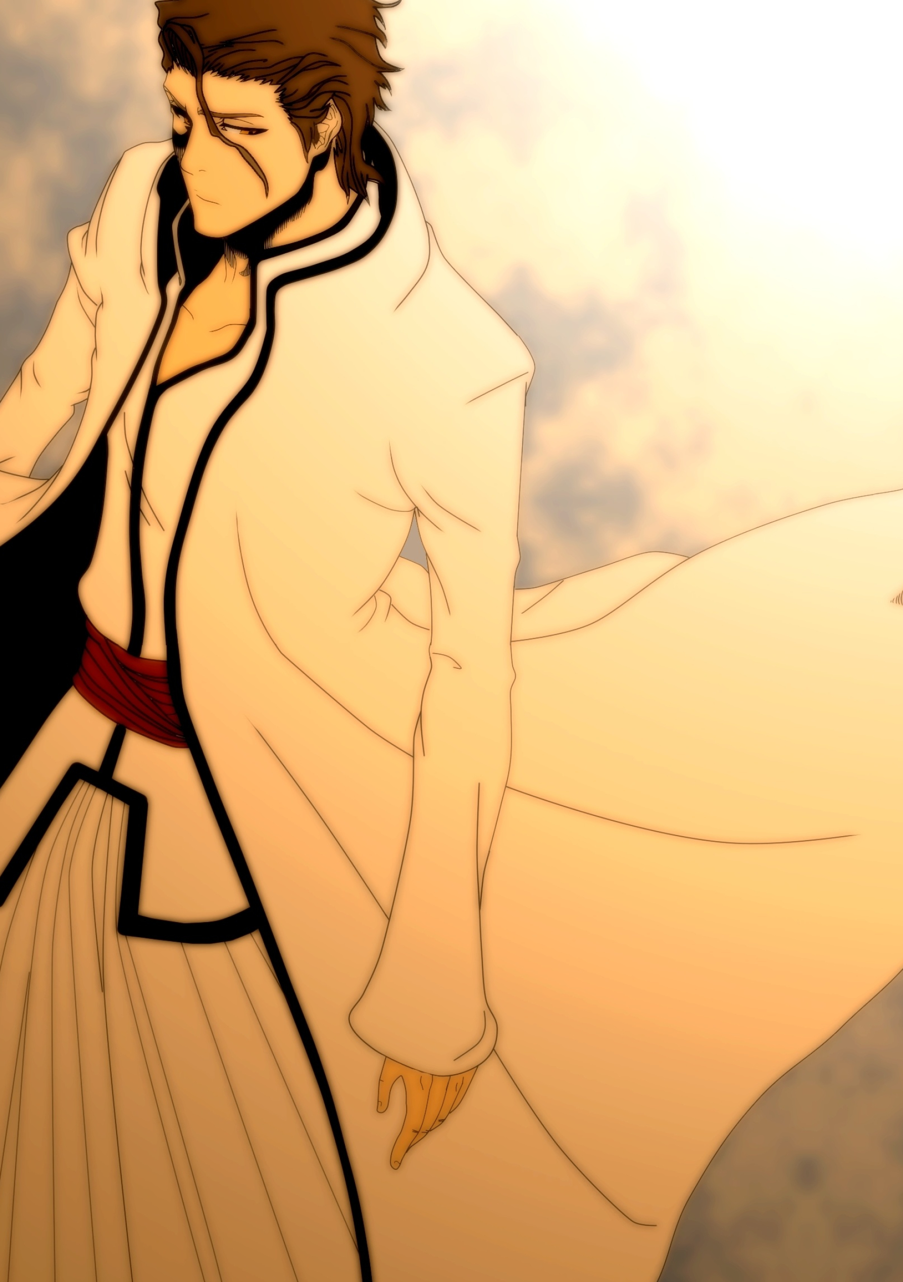 Sosuke Aizen, Hueco Mundo outfit, flowing white coat, HD Phone wallpaper