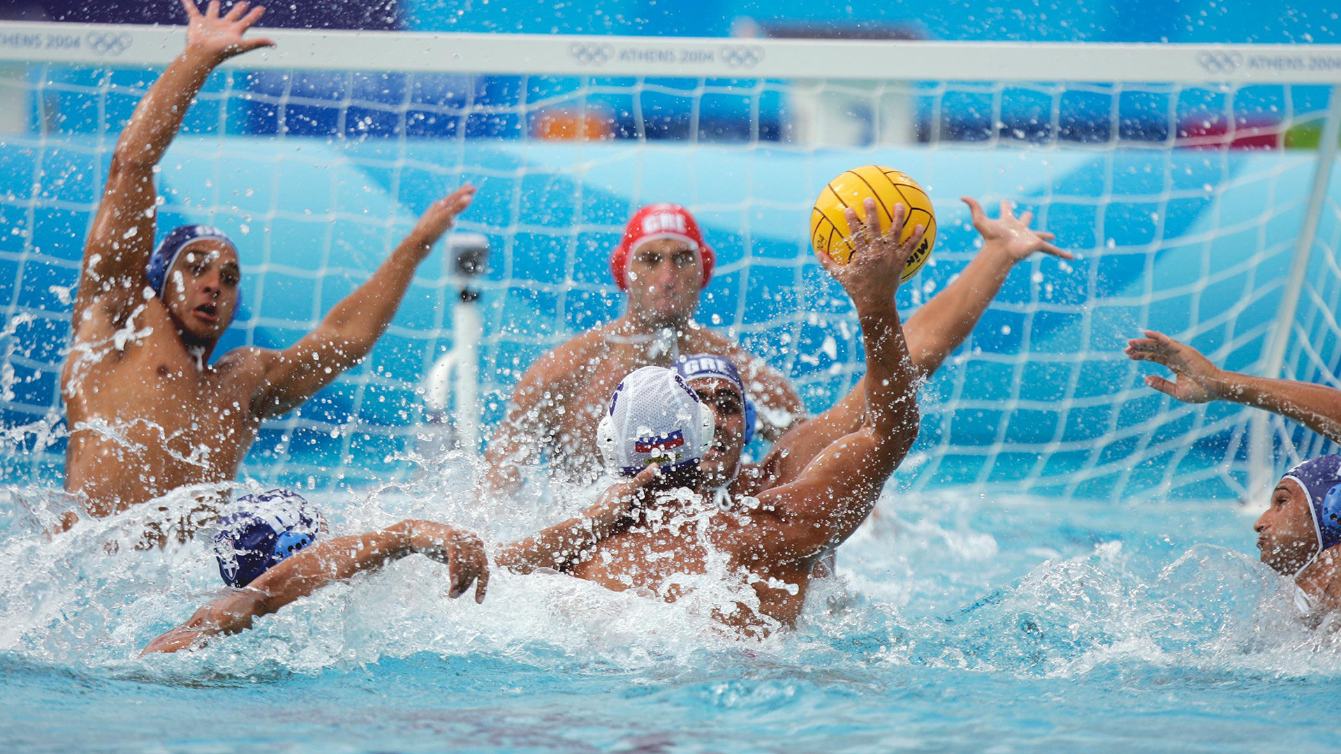 2004 Athens Summer Olympics, Water Polo Wallpaper, 1920x1080 Full HD Desktop