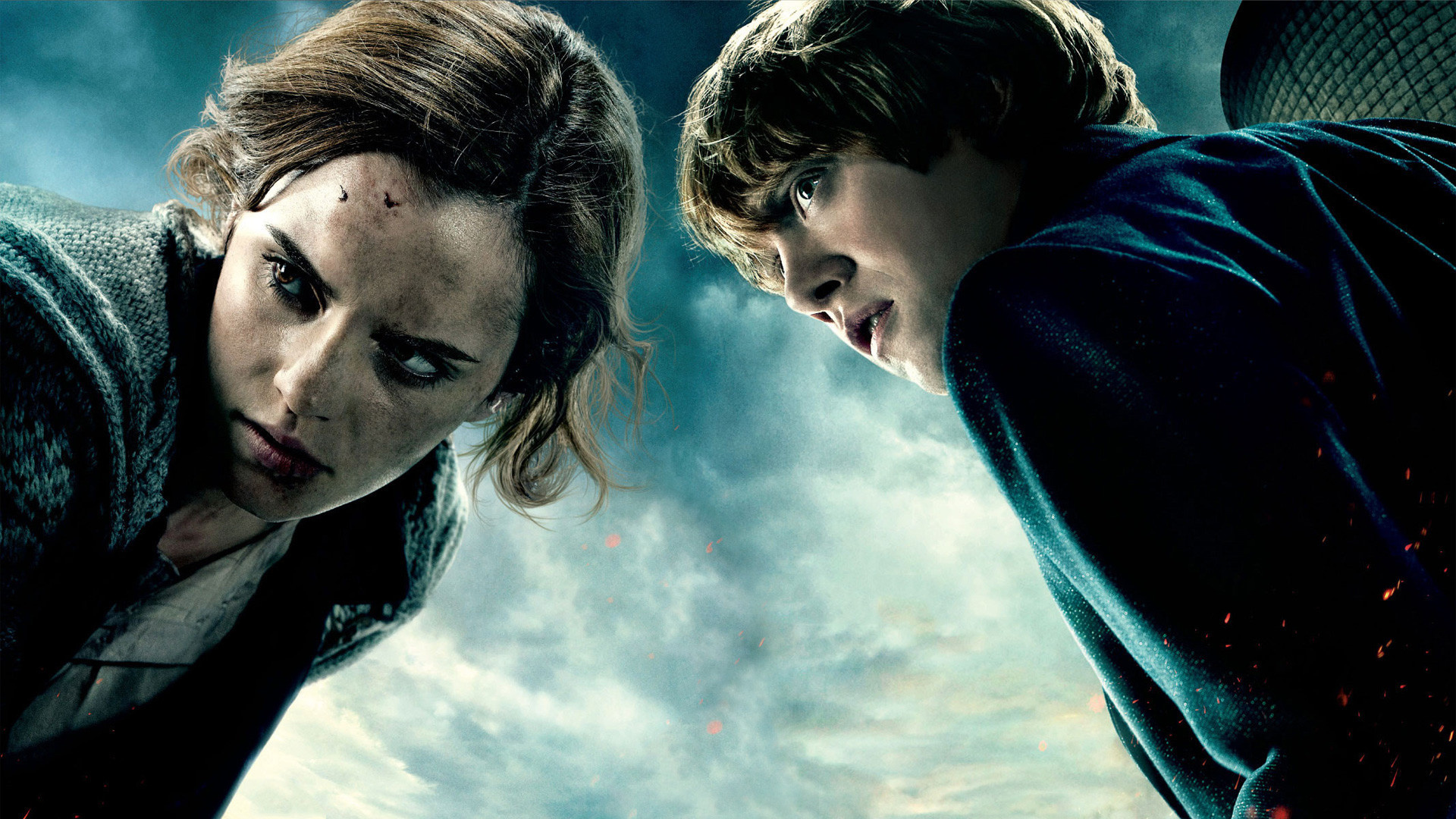 Ron and Hermione, Friendship bond, Rupert Grint, Wallpaper resolution, 1920x1080 Full HD Desktop