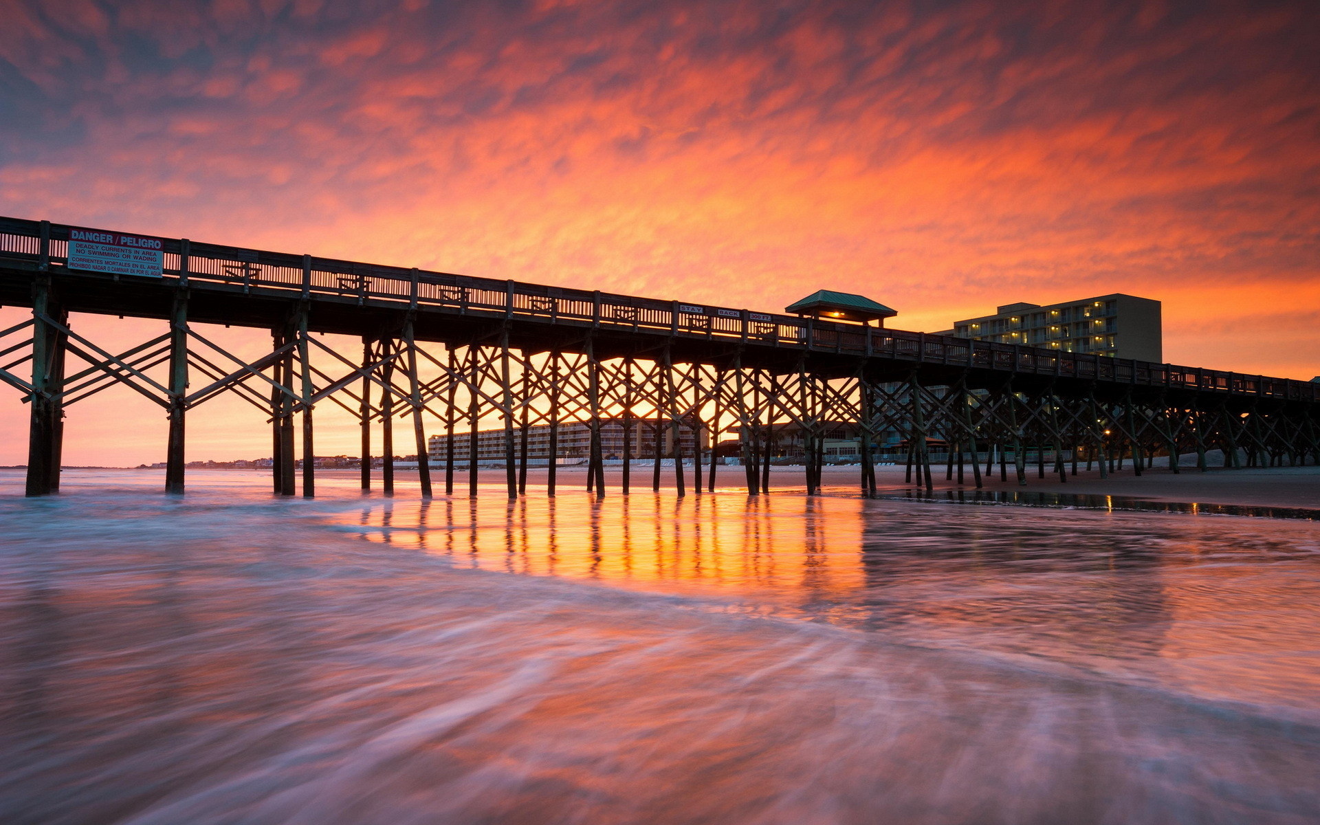 South Carolina, Charleston beaches, Coastal wonders, Sandy paradise, 1920x1200 HD Desktop