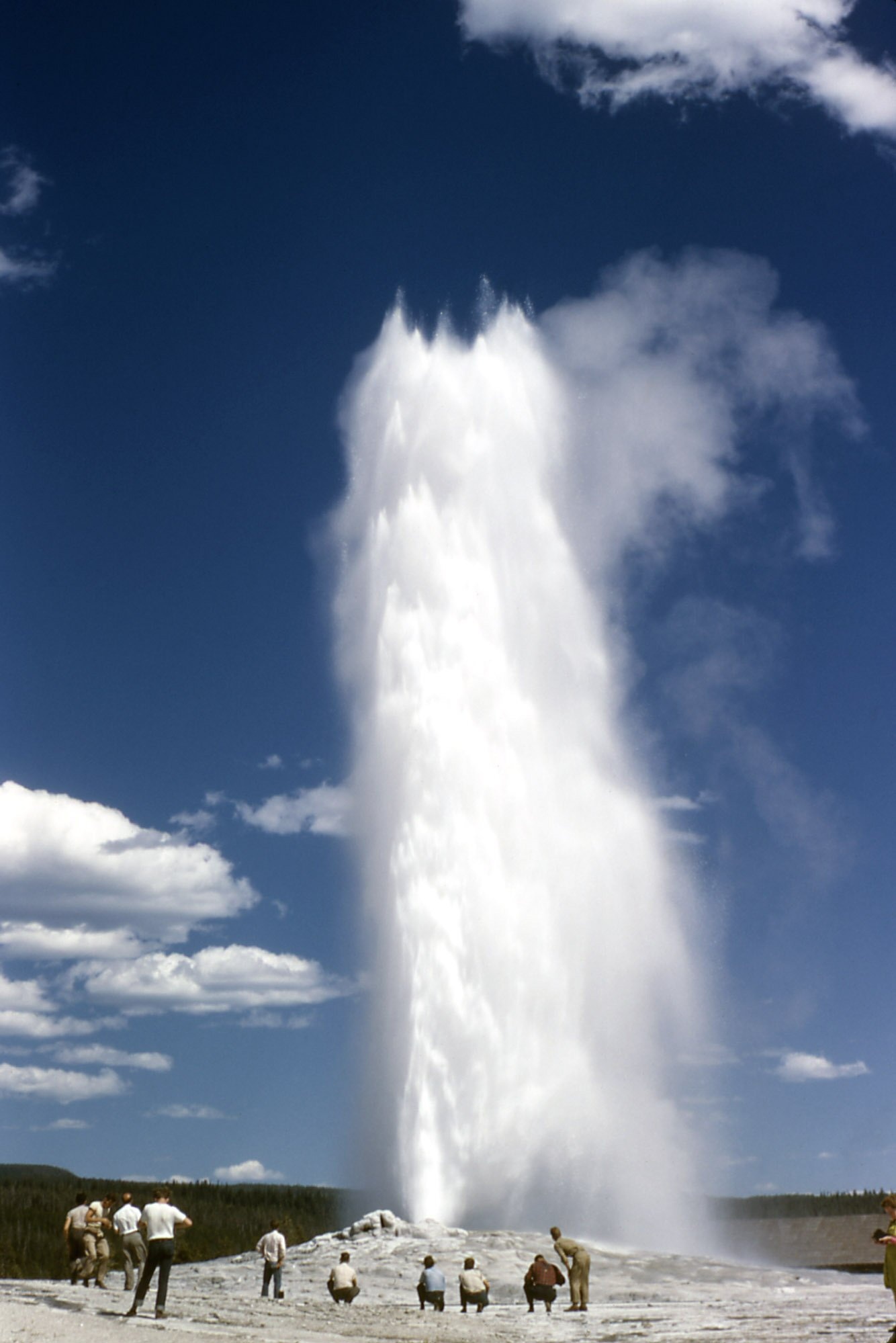 Old Faithful geyser, Wikipedia information, 1340x2000 HD Phone