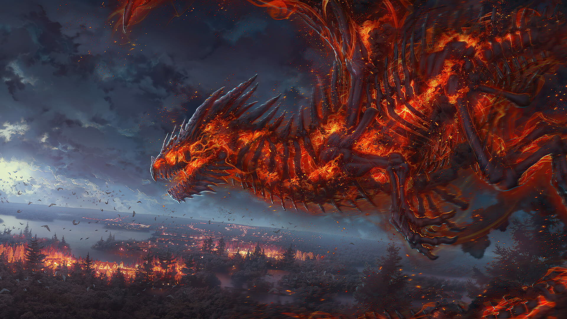 Dragon backgrounds, Free download, Striking images, Impressive visuals, 1920x1080 Full HD Desktop